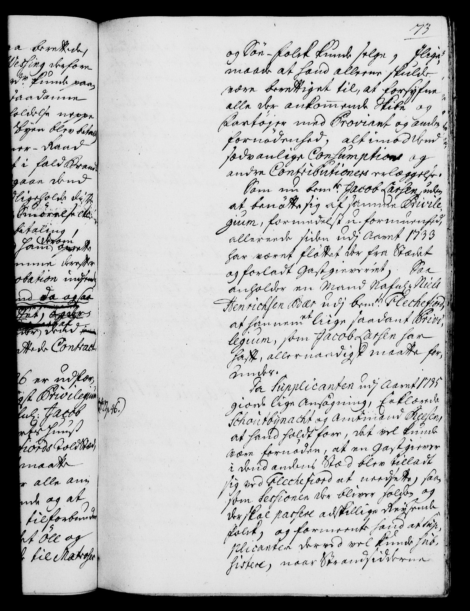 Rentekammeret, Kammerkanselliet, RA/EA-3111/G/Gh/Gha/L0020: Norsk ekstraktmemorialprotokoll (merket RK 53.65), 1738-1739, p. 73