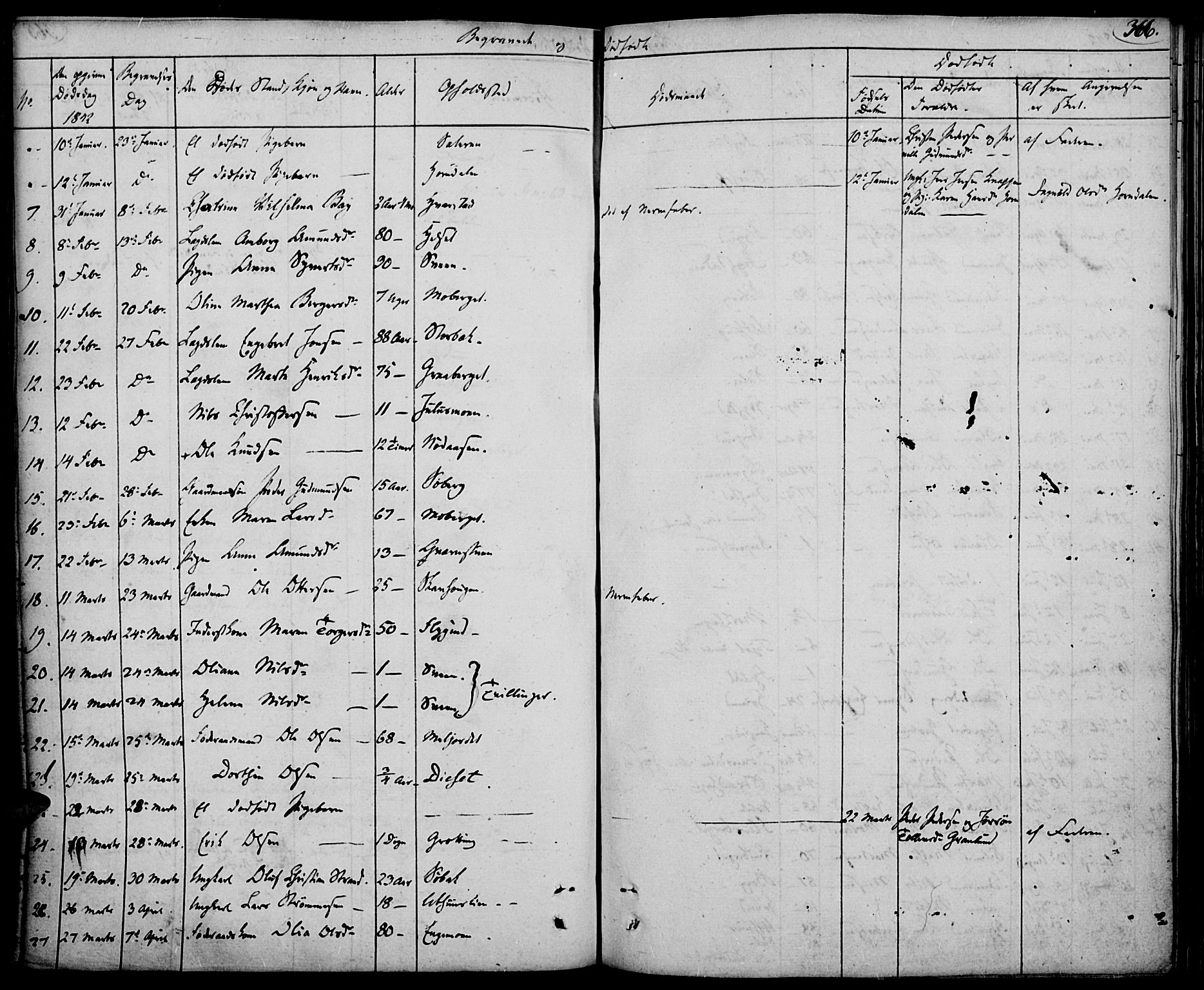 Elverum prestekontor, AV/SAH-PREST-044/H/Ha/Haa/L0008: Parish register (official) no. 8, 1830-1842, p. 366