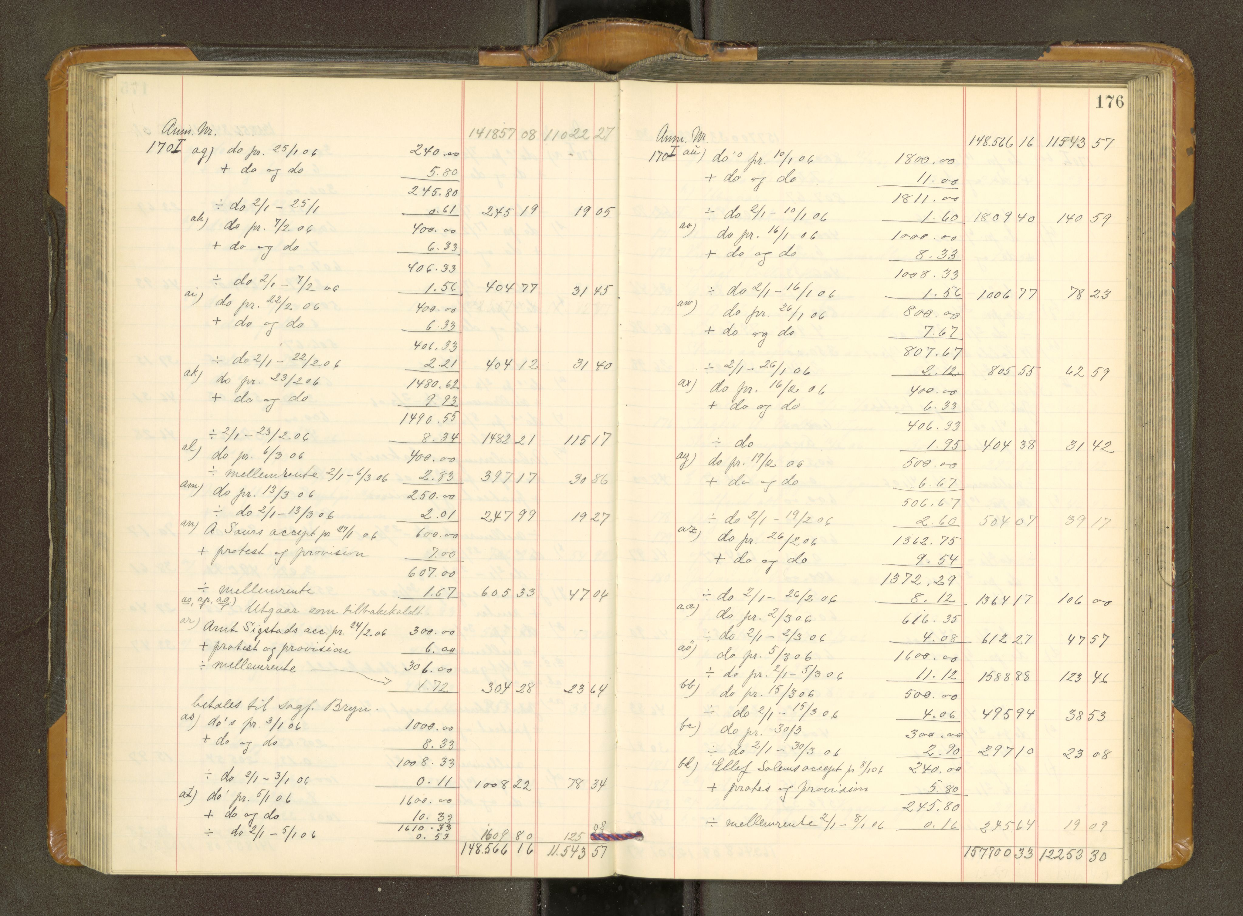 Trondheim byfogd, AV/SAT-A-0003/1/3/3A/L0039: Skifteutlodningsprotokoll - 3/11-2/2. U, 1906-1910, p. 176