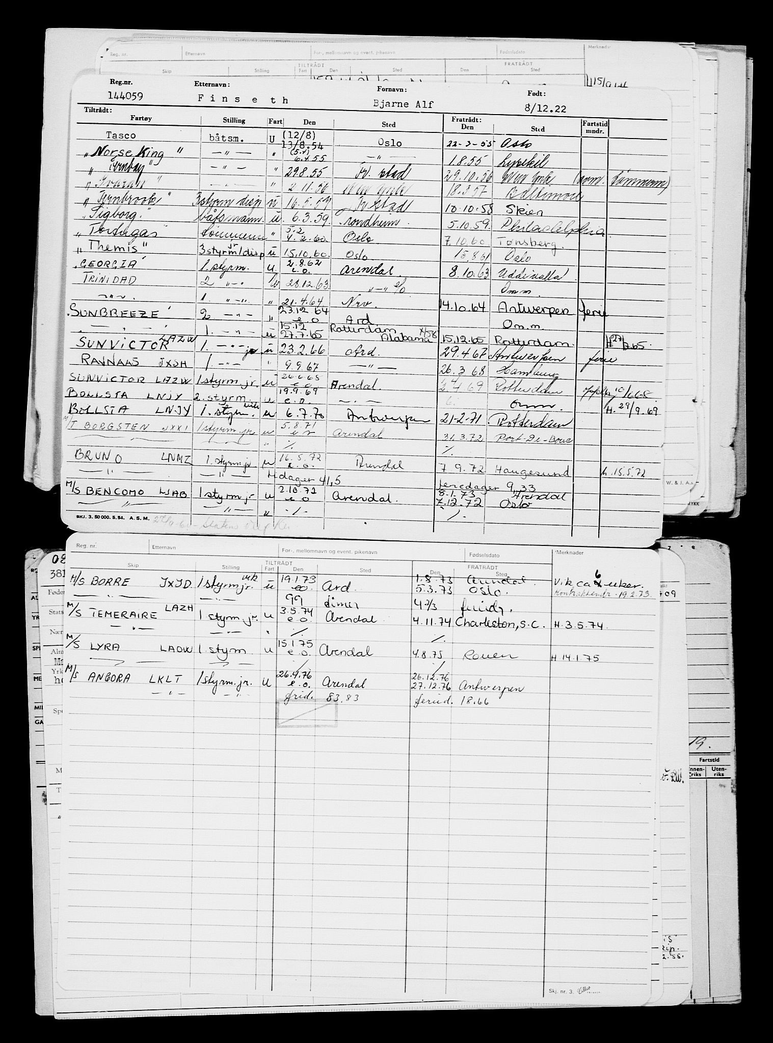 Direktoratet for sjømenn, AV/RA-S-3545/G/Gb/L0213: Hovedkort, 1922, p. 161