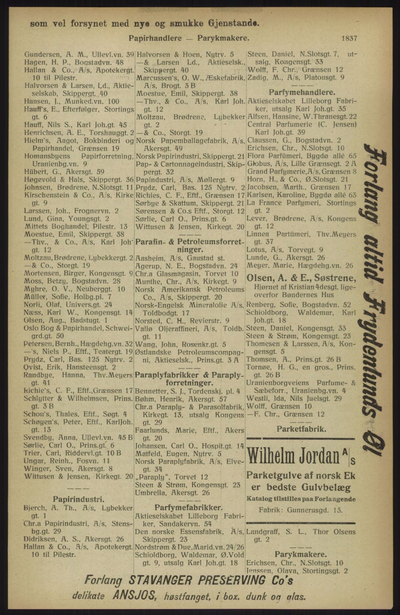 Kristiania/Oslo adressebok, PUBL/-, 1914, p. 1837