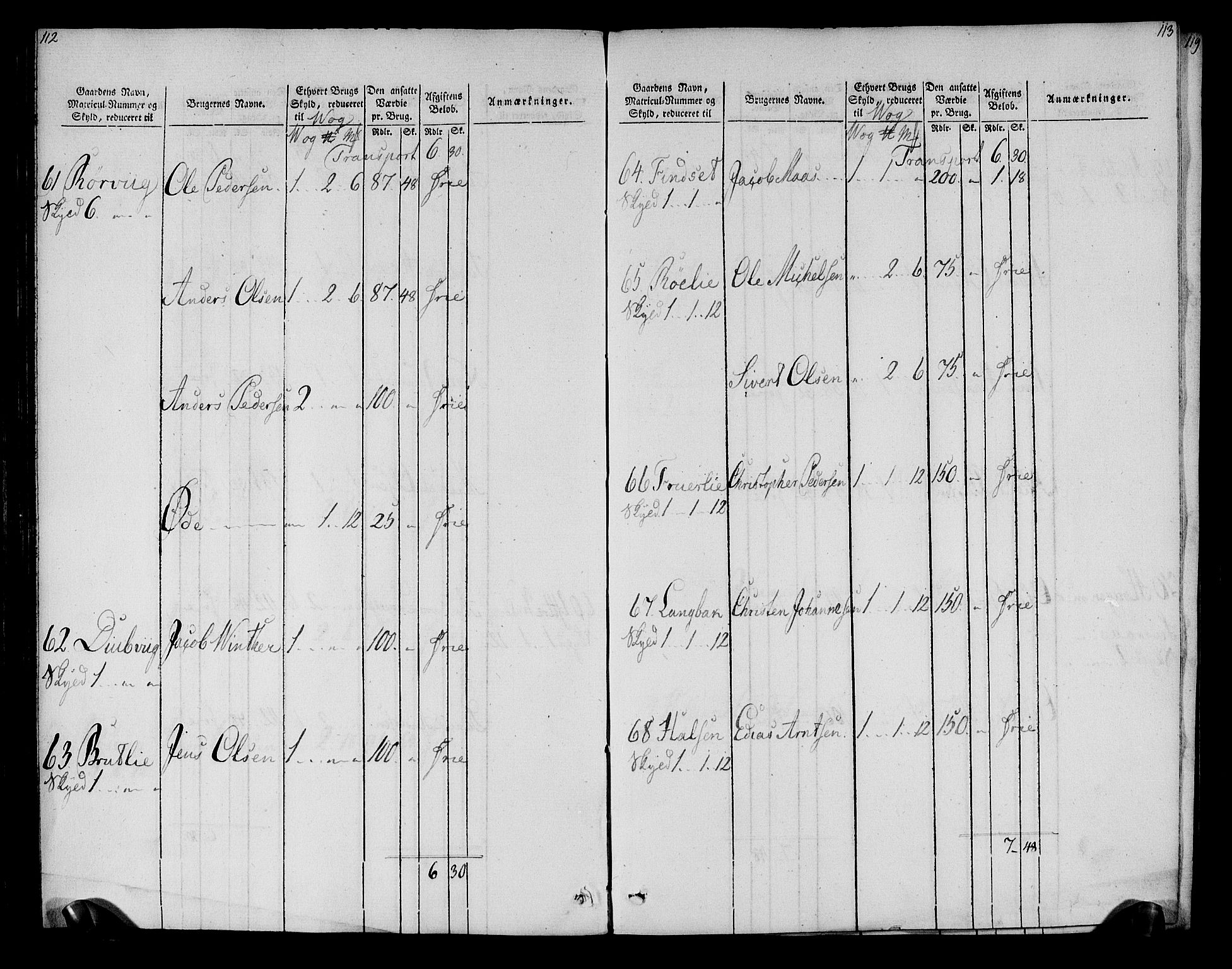 Rentekammeret inntil 1814, Realistisk ordnet avdeling, AV/RA-EA-4070/N/Ne/Nea/L0161: Salten fogderi. Oppebørselsregister, 1803-1804, p. 58