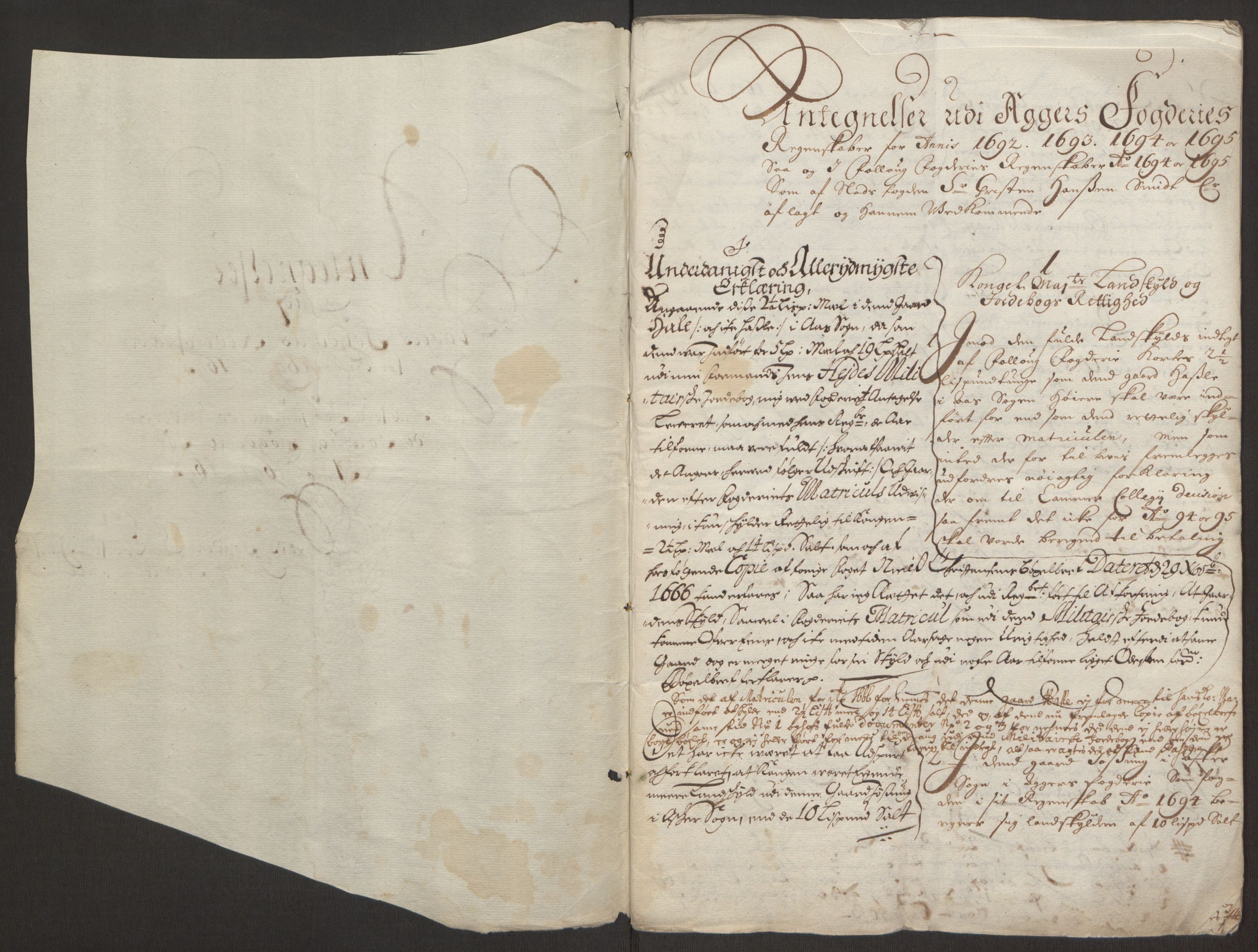 Rentekammeret inntil 1814, Reviderte regnskaper, Fogderegnskap, RA/EA-4092/R10/L0439: Fogderegnskap Aker og Follo, 1695, p. 273