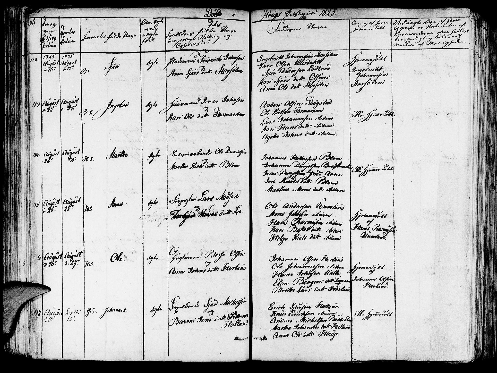 Haus sokneprestembete, AV/SAB-A-75601/H/Haa: Parish register (official) no. A 13, 1821-1827, p. 110