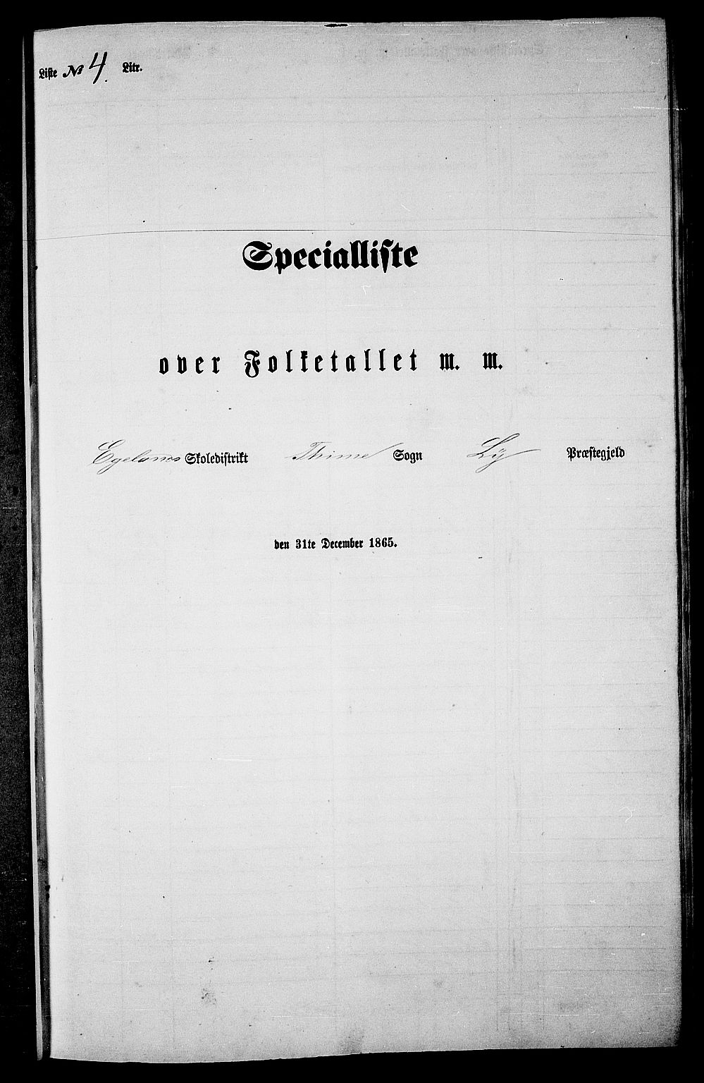 RA, 1865 census for Lye, 1865, p. 50