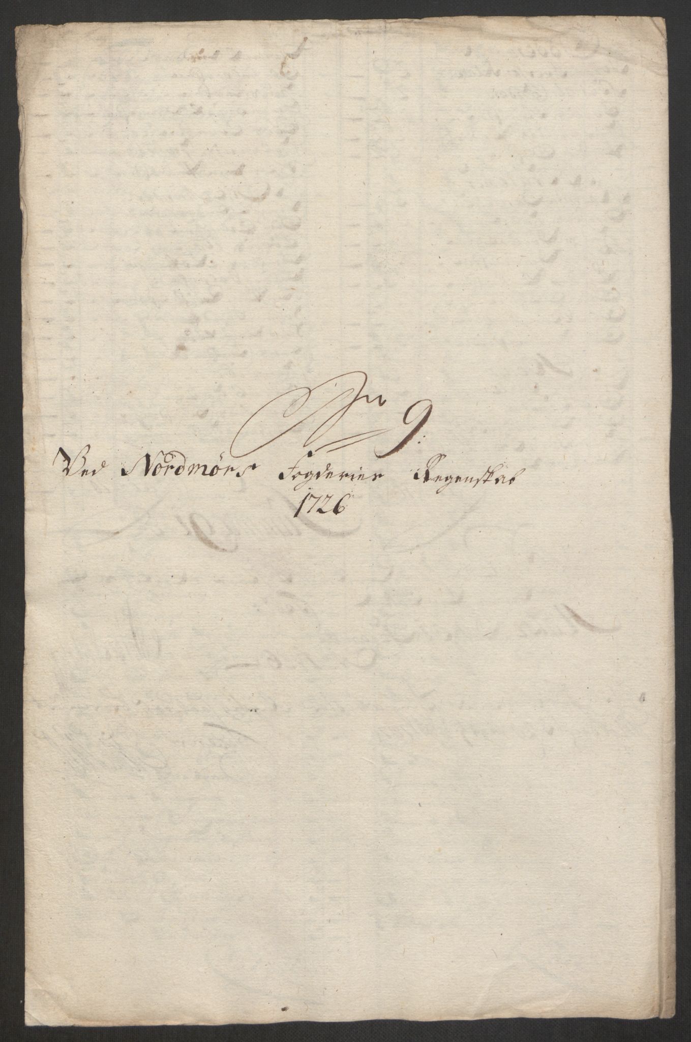 Rentekammeret inntil 1814, Reviderte regnskaper, Fogderegnskap, RA/EA-4092/R56/L3759: Fogderegnskap Nordmøre, 1726, p. 134