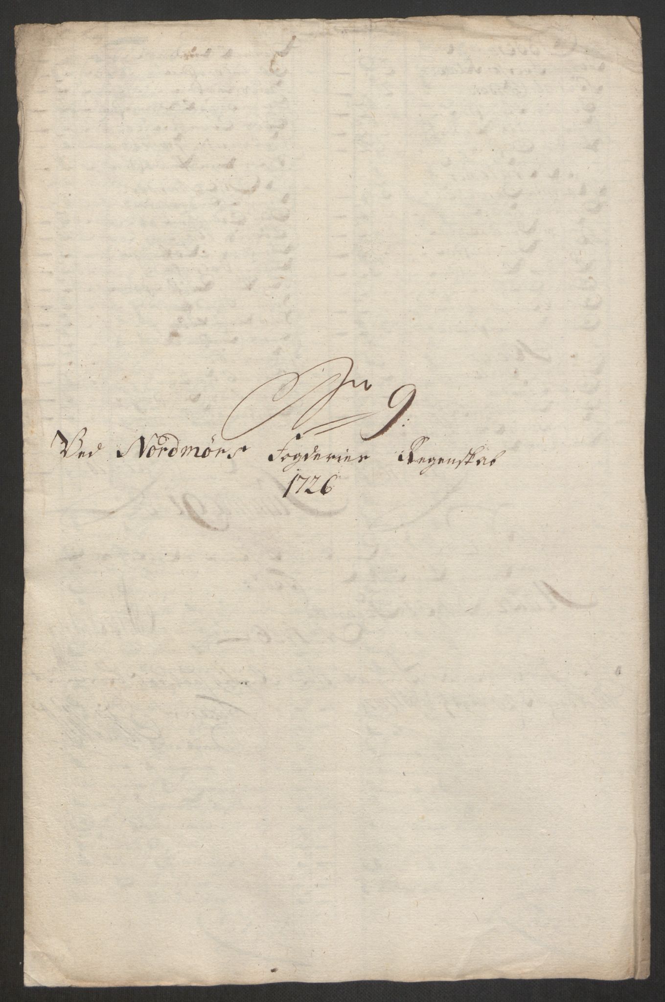 Rentekammeret inntil 1814, Reviderte regnskaper, Fogderegnskap, AV/RA-EA-4092/R56/L3759: Fogderegnskap Nordmøre, 1726, p. 134