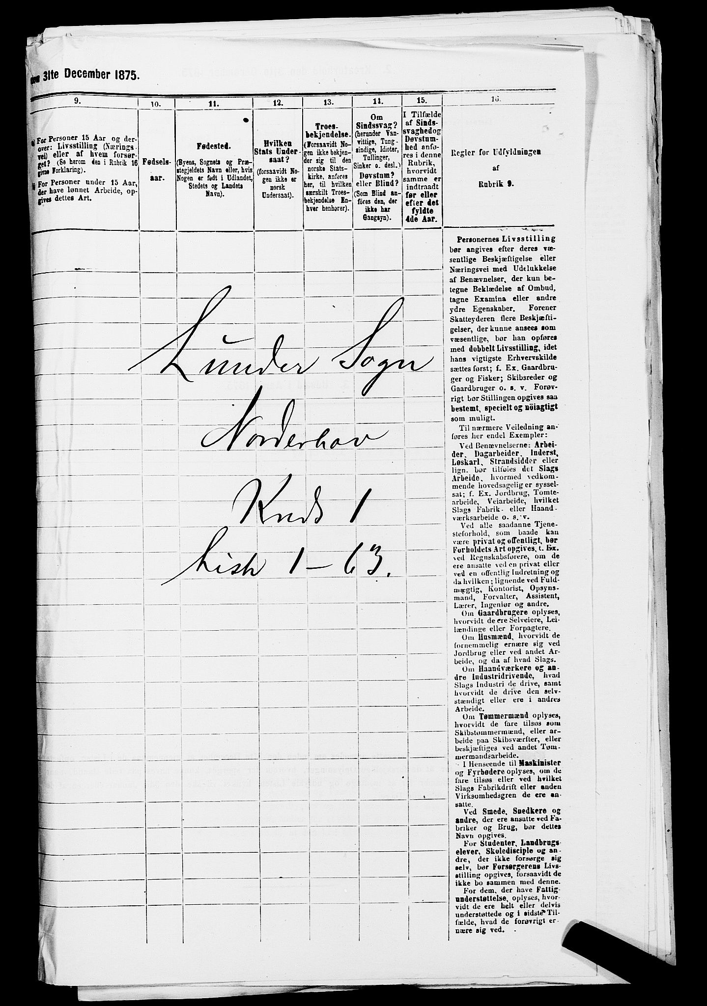 SAKO, 1875 census for 0613L Norderhov/Norderhov, Haug og Lunder, 1875, p. 2250