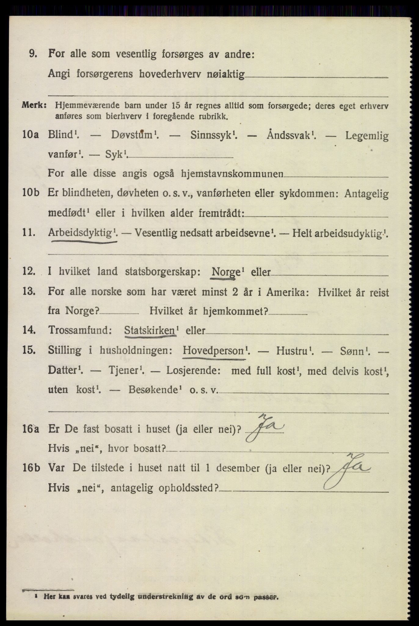 SAH, 1920 census for Trysil, 1920, p. 11384