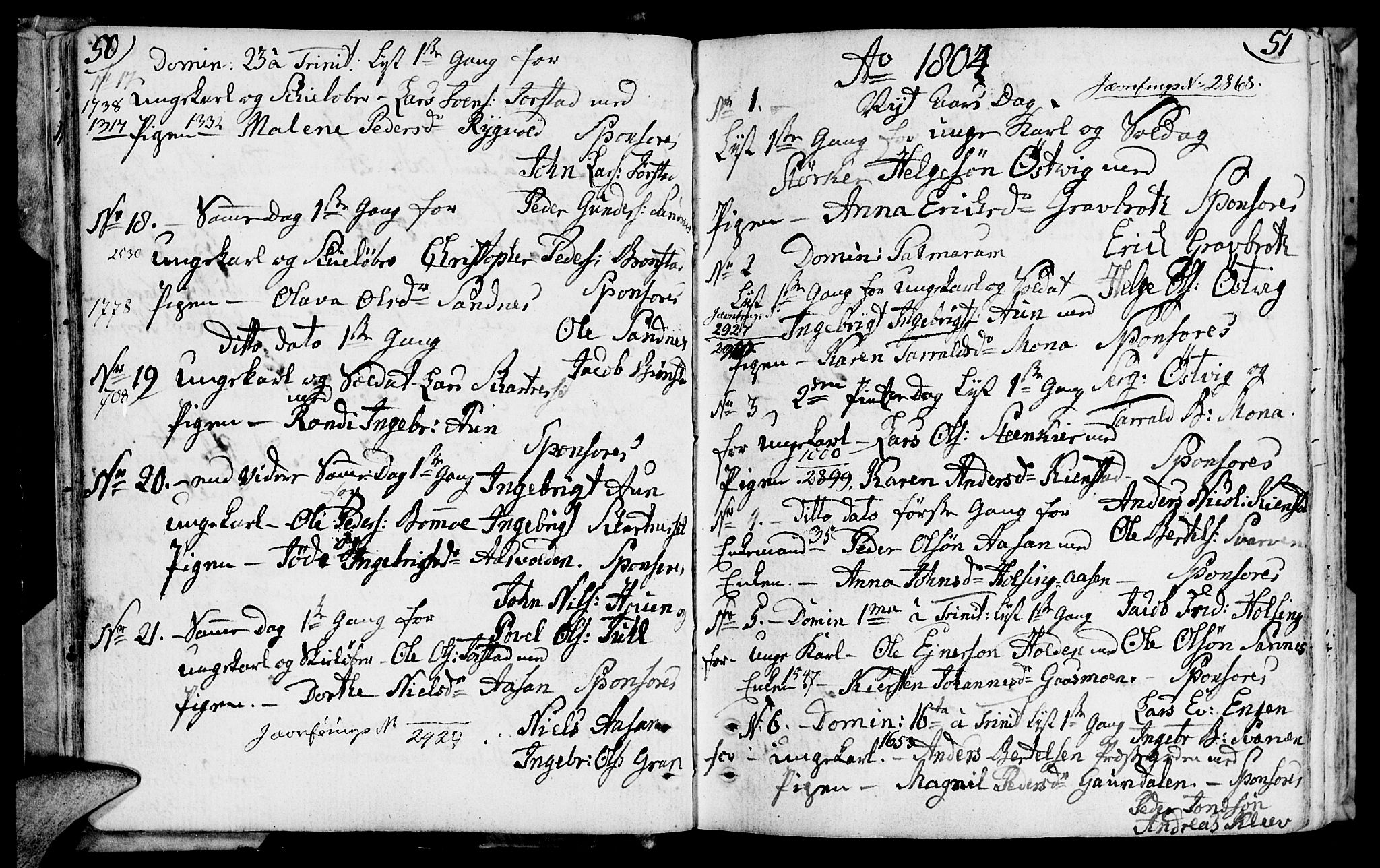 Ministerialprotokoller, klokkerbøker og fødselsregistre - Nord-Trøndelag, SAT/A-1458/749/L0468: Parish register (official) no. 749A02, 1787-1817, p. 50-51