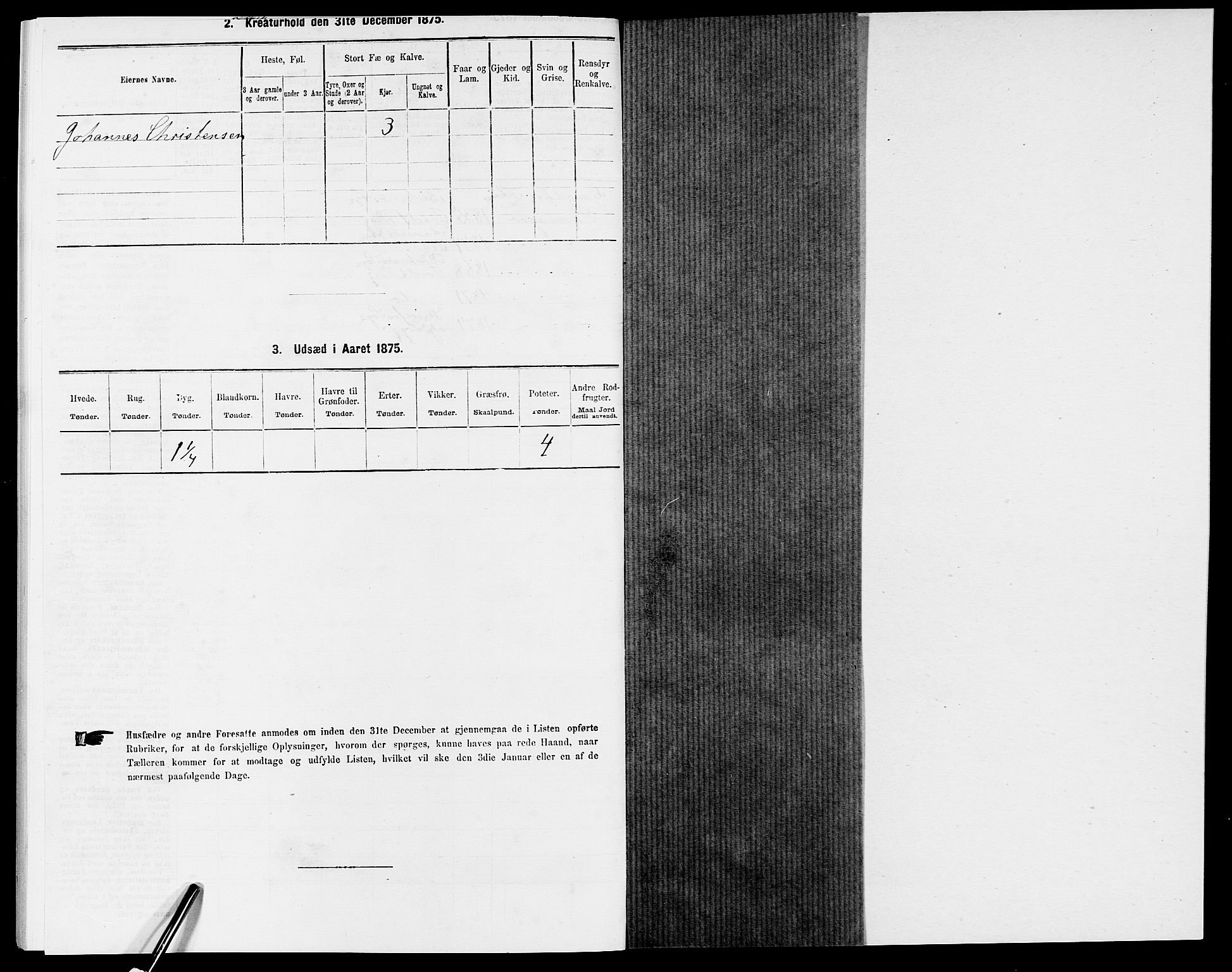 SAK, 1875 census for 0933P Herefoss, 1875, p. 191