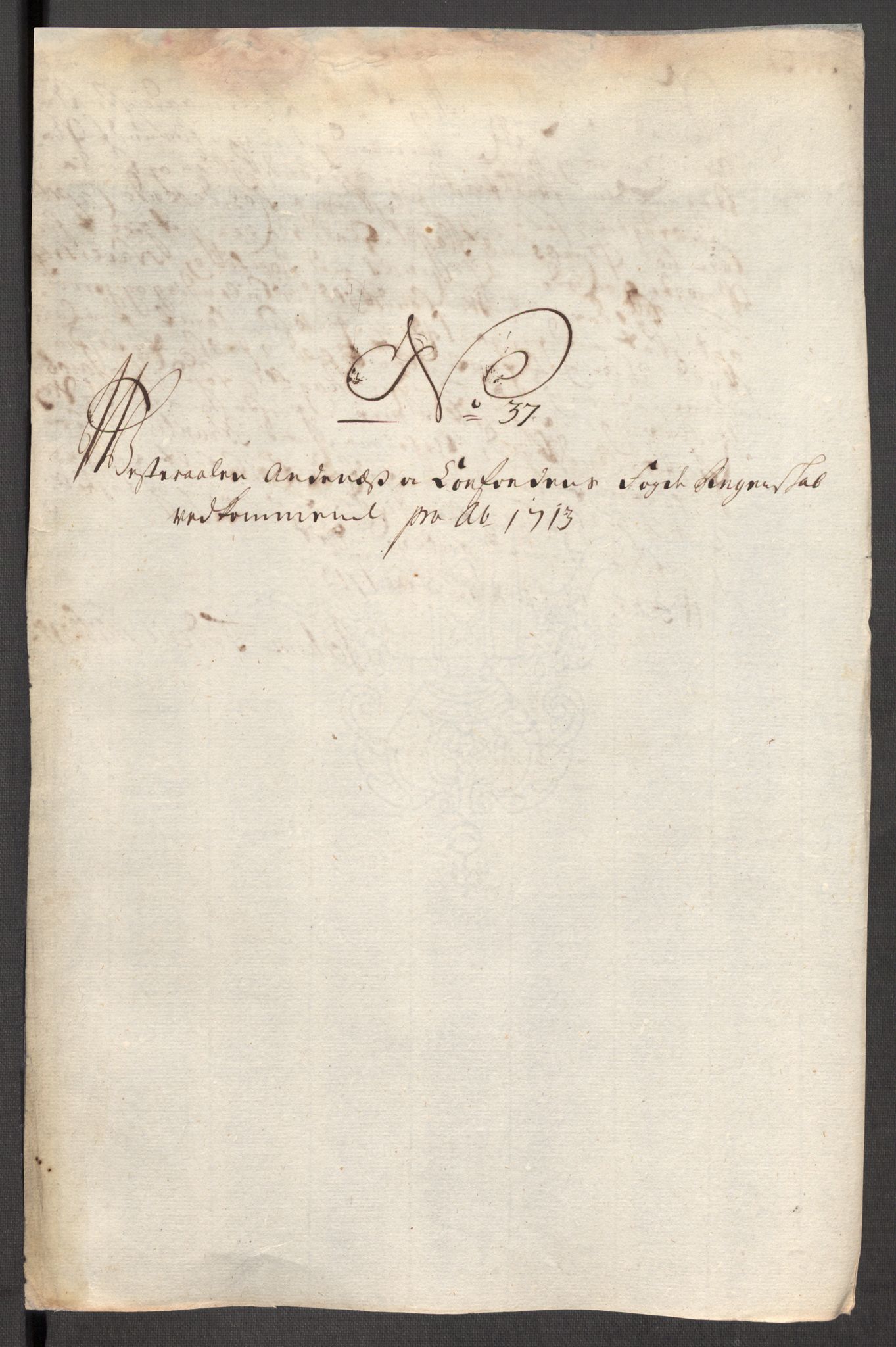 Rentekammeret inntil 1814, Reviderte regnskaper, Fogderegnskap, AV/RA-EA-4092/R67/L4679: Fogderegnskap Vesterålen, Andenes og Lofoten, 1711-1713, p. 265