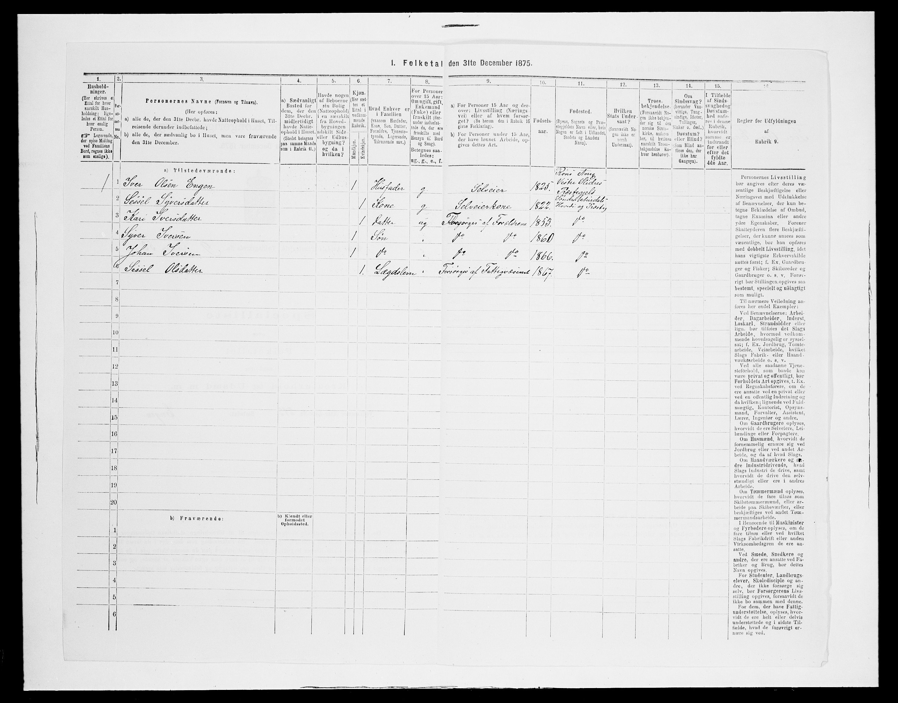 SAH, 1875 census for 0542P Nord-Aurdal, 1875, p. 1589