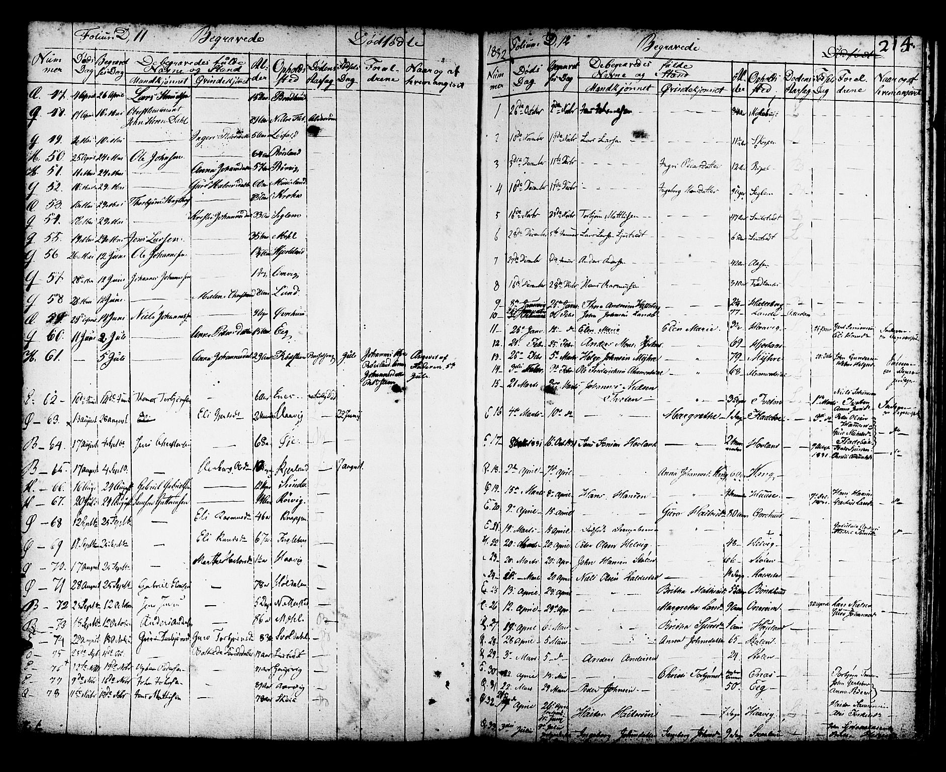 Kvinnherad sokneprestembete, SAB/A-76401/H/Haa: Parish register (official) no. A 5, 1811-1835, p. 214