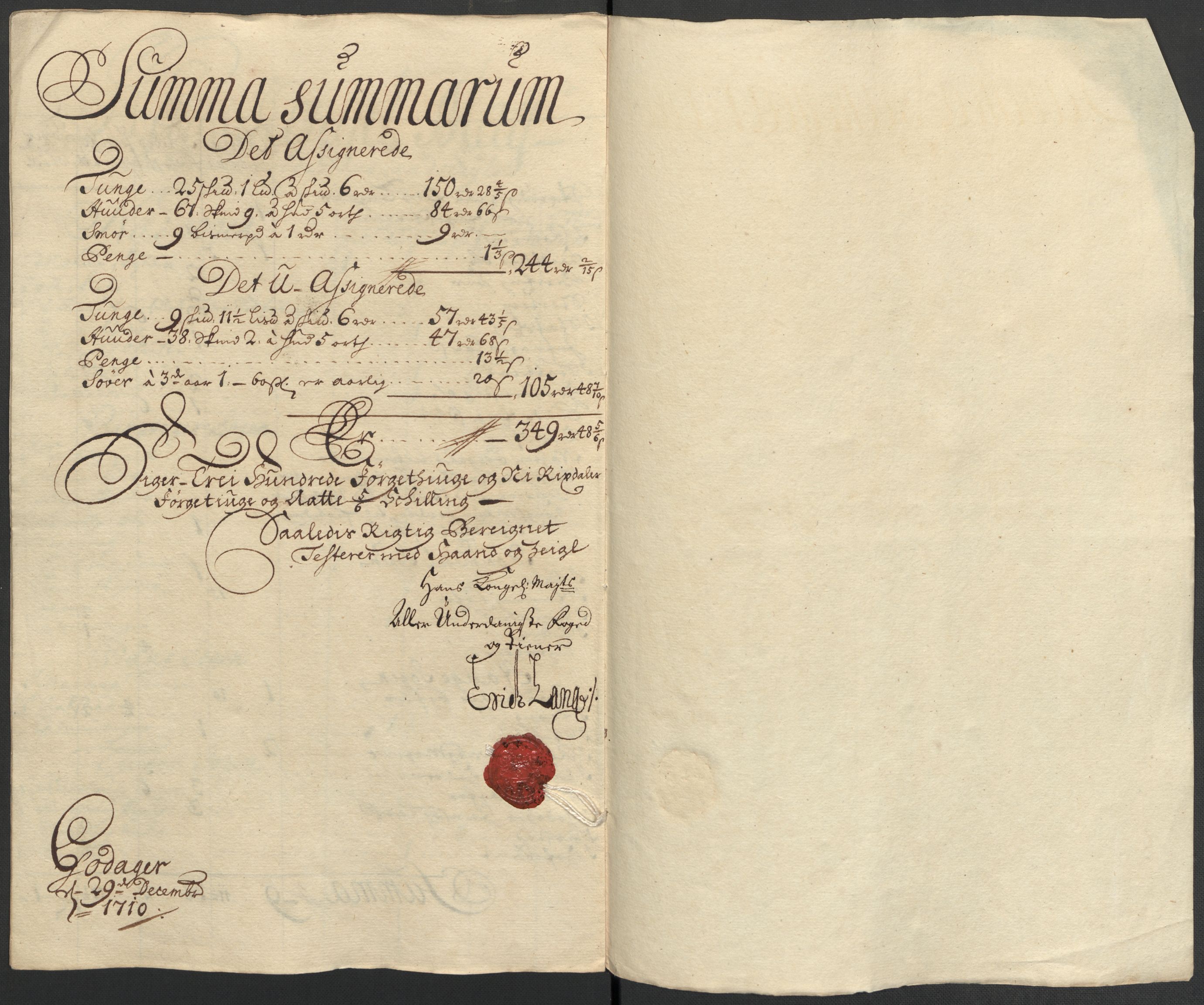 Rentekammeret inntil 1814, Reviderte regnskaper, Fogderegnskap, RA/EA-4092/R16/L1046: Fogderegnskap Hedmark, 1710, p. 33