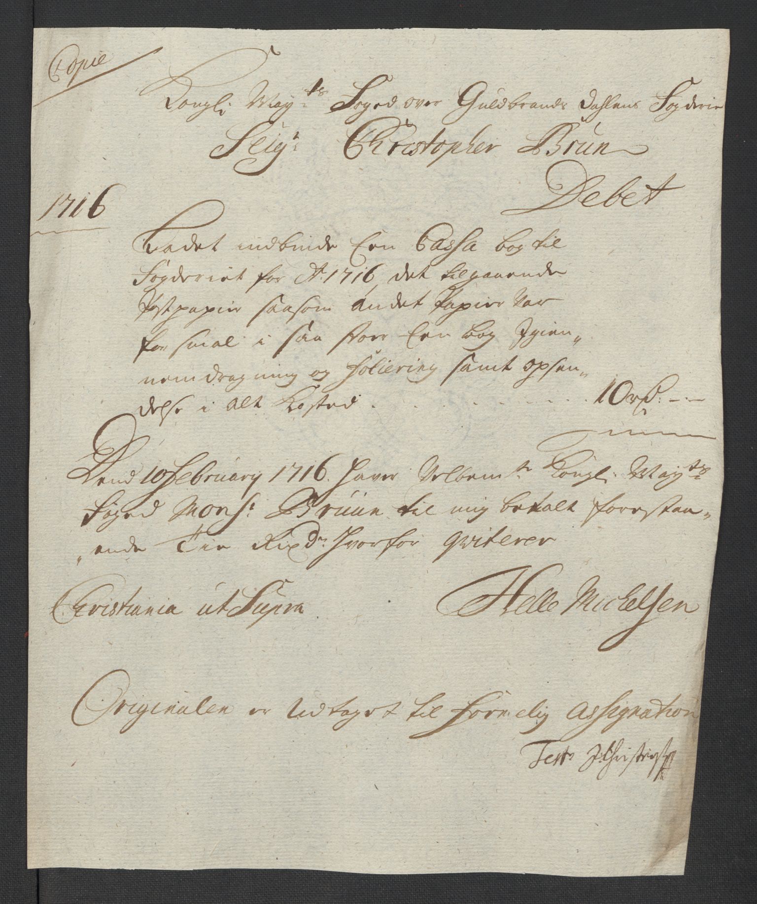 Rentekammeret inntil 1814, Reviderte regnskaper, Fogderegnskap, AV/RA-EA-4092/R17/L1186: Fogderegnskap Gudbrandsdal, 1716, p. 278