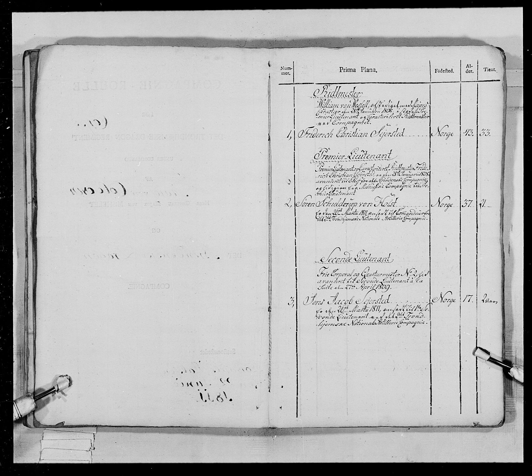 Generalitets- og kommissariatskollegiet, Det kongelige norske kommissariatskollegium, AV/RA-EA-5420/E/Eh/L0022b: Trondheimske dragonregiment, 1809-1811, p. 457