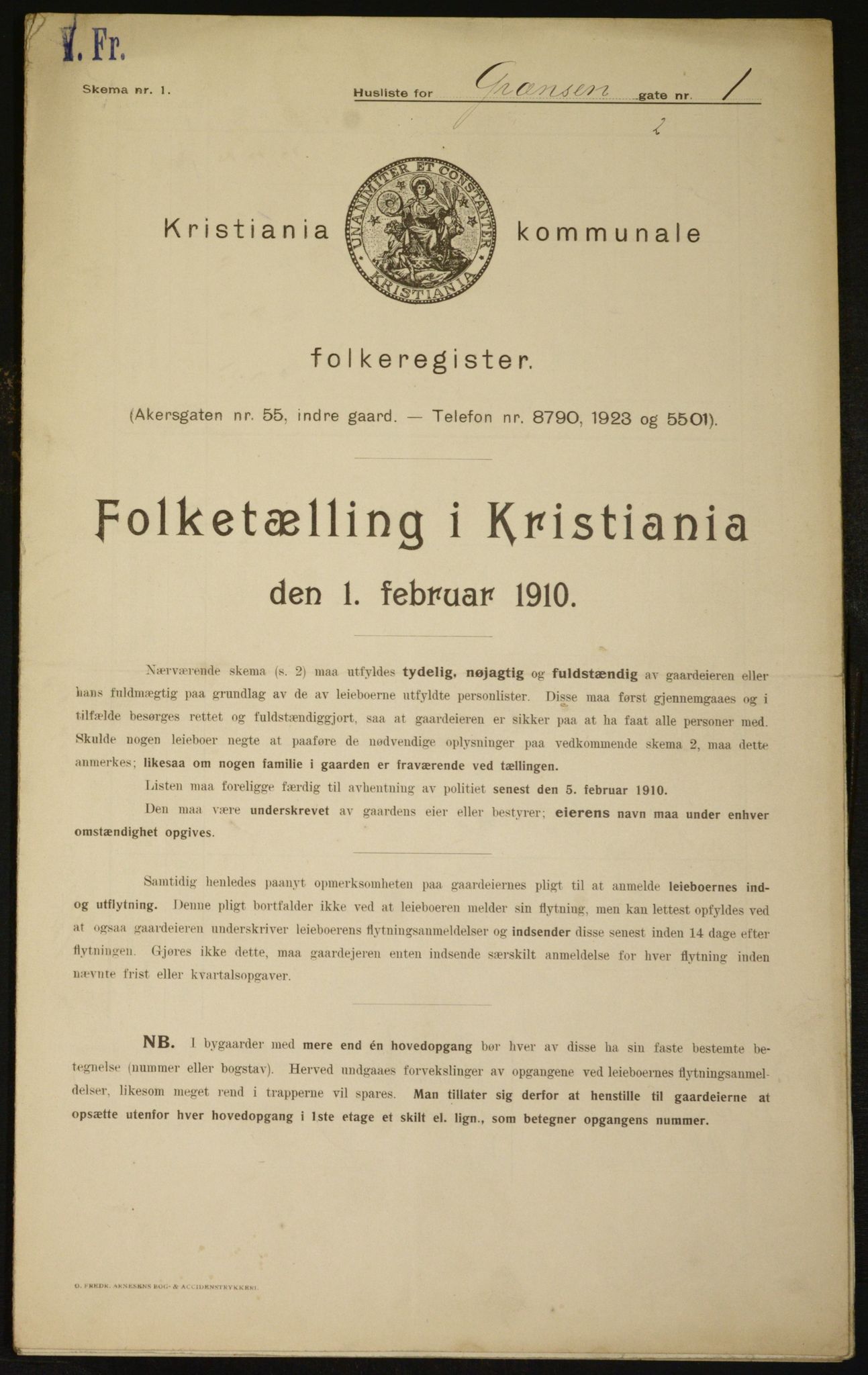 OBA, Municipal Census 1910 for Kristiania, 1910, p. 28212