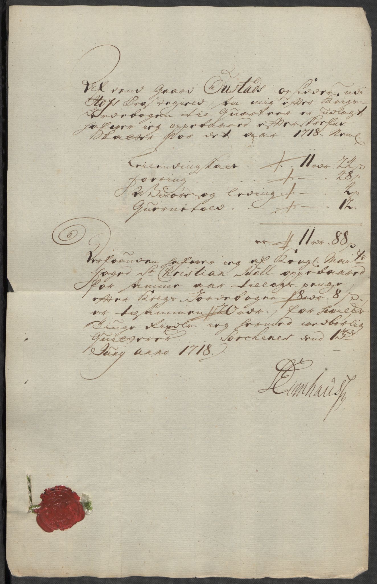 Rentekammeret inntil 1814, Reviderte regnskaper, Fogderegnskap, RA/EA-4092/R13/L0857: Fogderegnskap Solør, Odal og Østerdal, 1718, p. 276