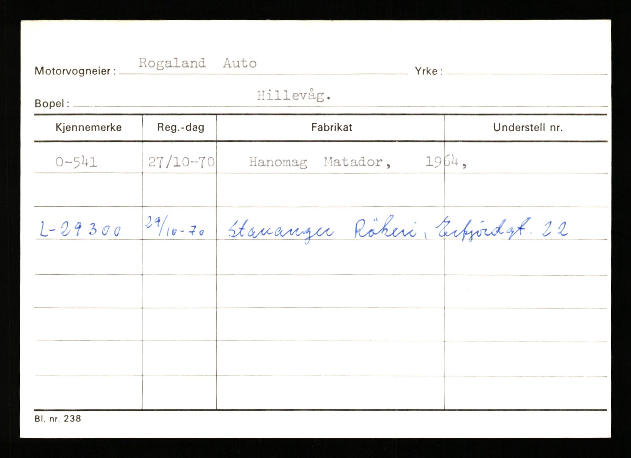 Stavanger trafikkstasjon, AV/SAST-A-101942/0/G/L0001: Registreringsnummer: 0 - 5782, 1930-1971, p. 313