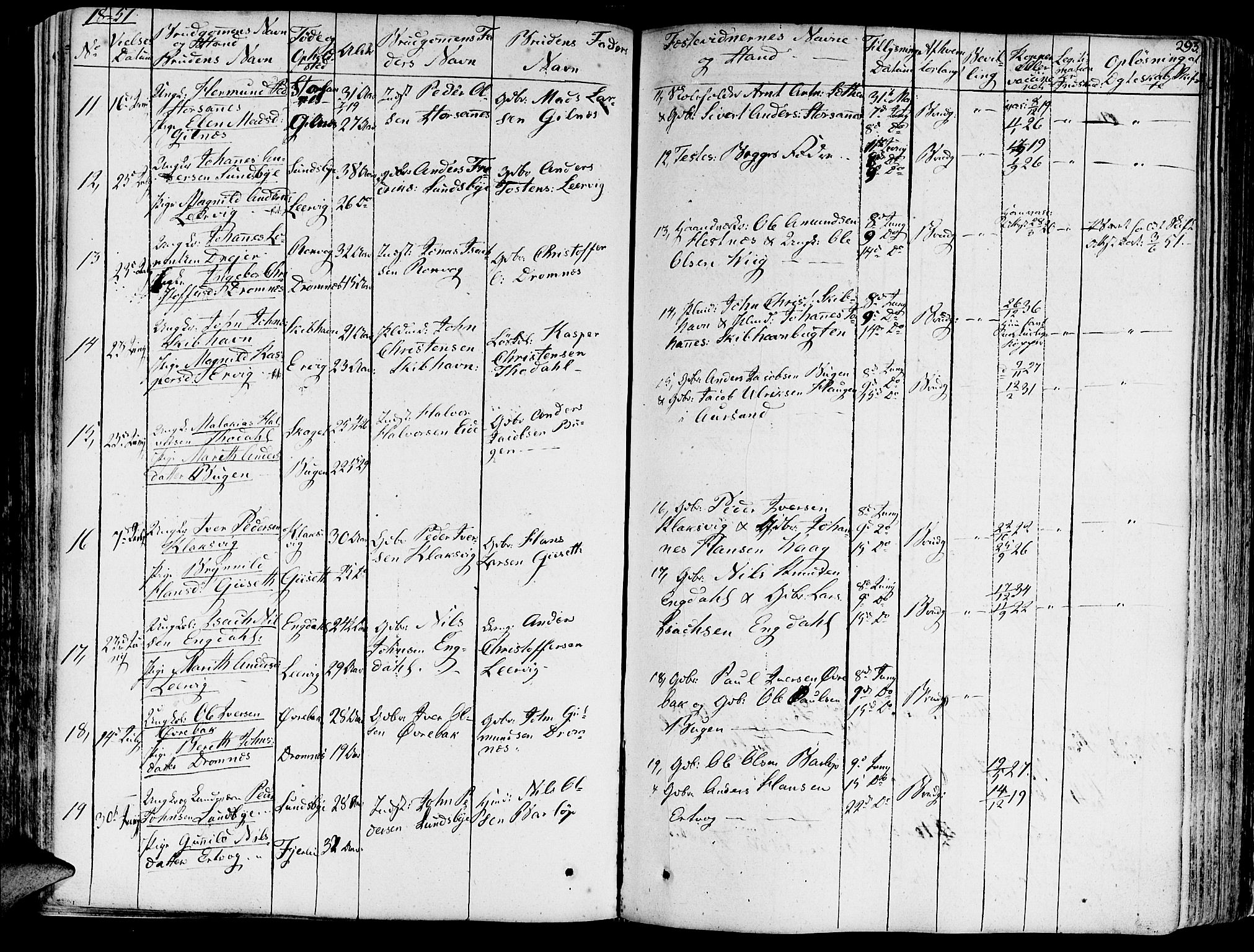Ministerialprotokoller, klokkerbøker og fødselsregistre - Møre og Romsdal, AV/SAT-A-1454/578/L0904: Parish register (official) no. 578A03, 1836-1858, p. 293