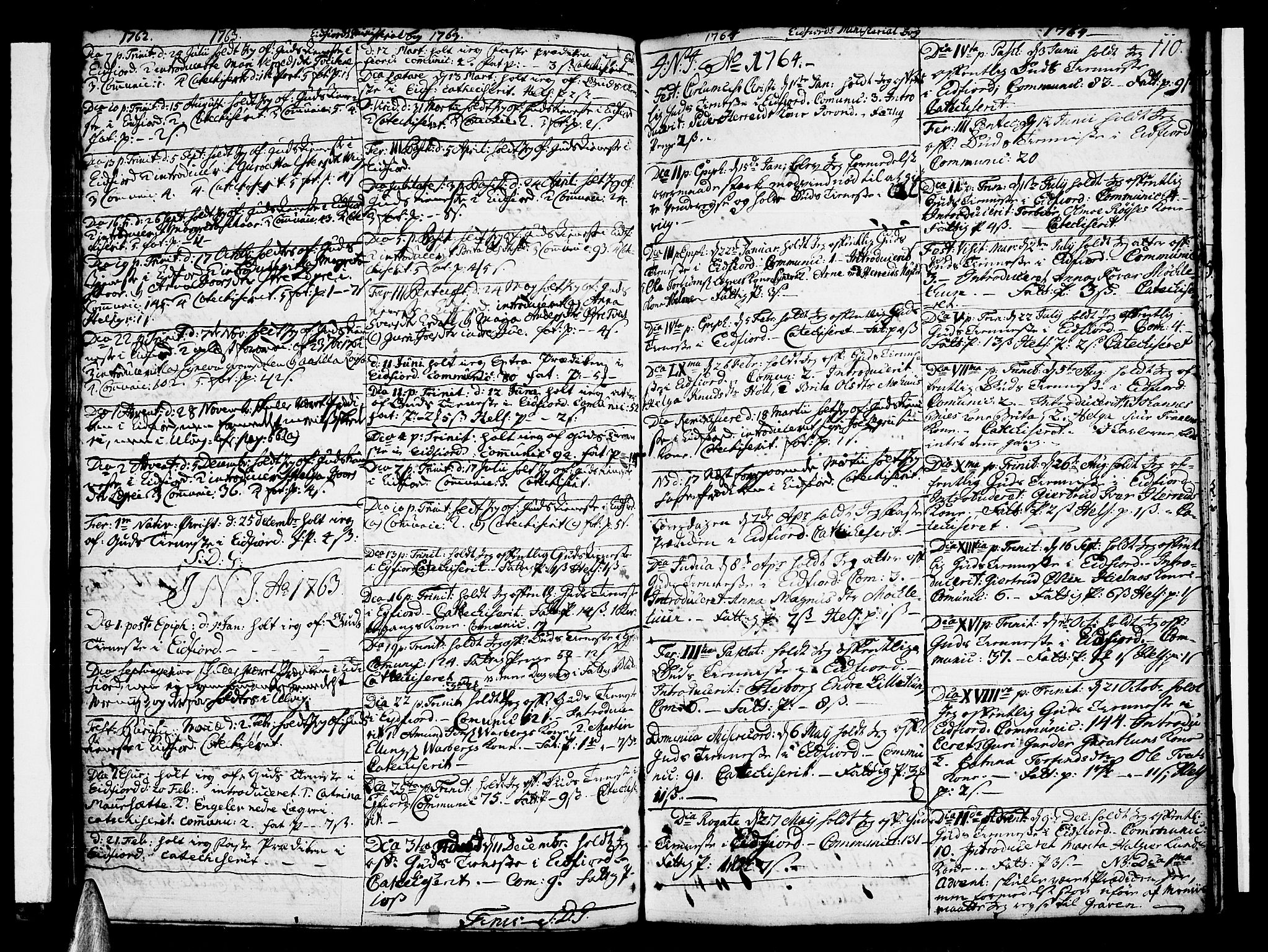 Ulvik sokneprestembete, SAB/A-78801/H/Haa: Parish register (official) no. A 10, 1745-1792, p. 110