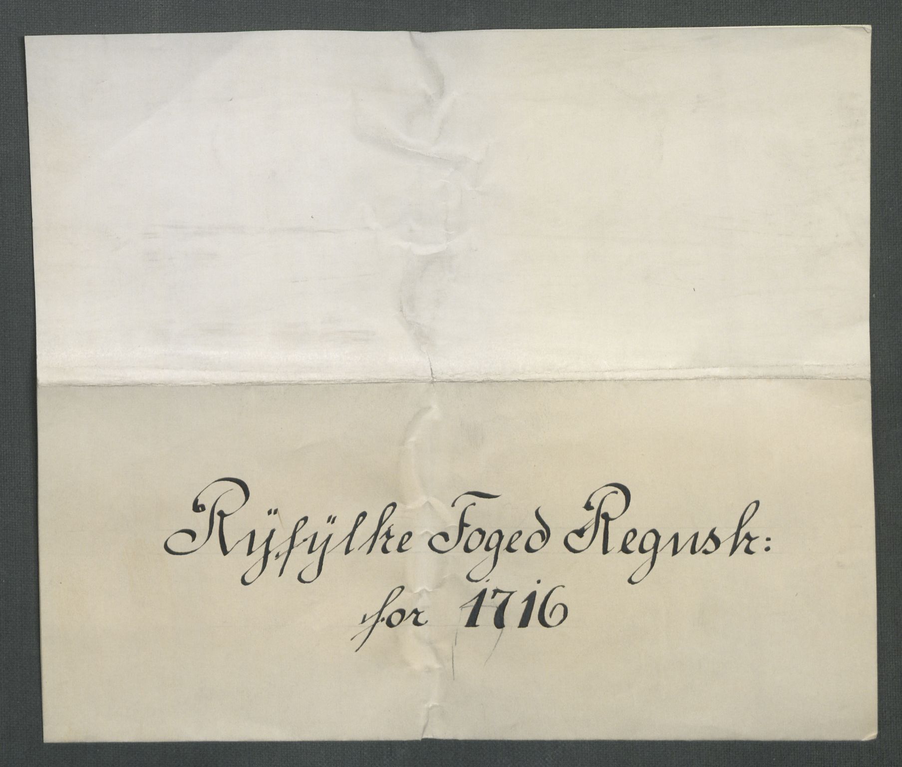 Rentekammeret inntil 1814, Reviderte regnskaper, Fogderegnskap, RA/EA-4092/R47/L2869: Fogderegnskap Ryfylke, 1716, p. 3