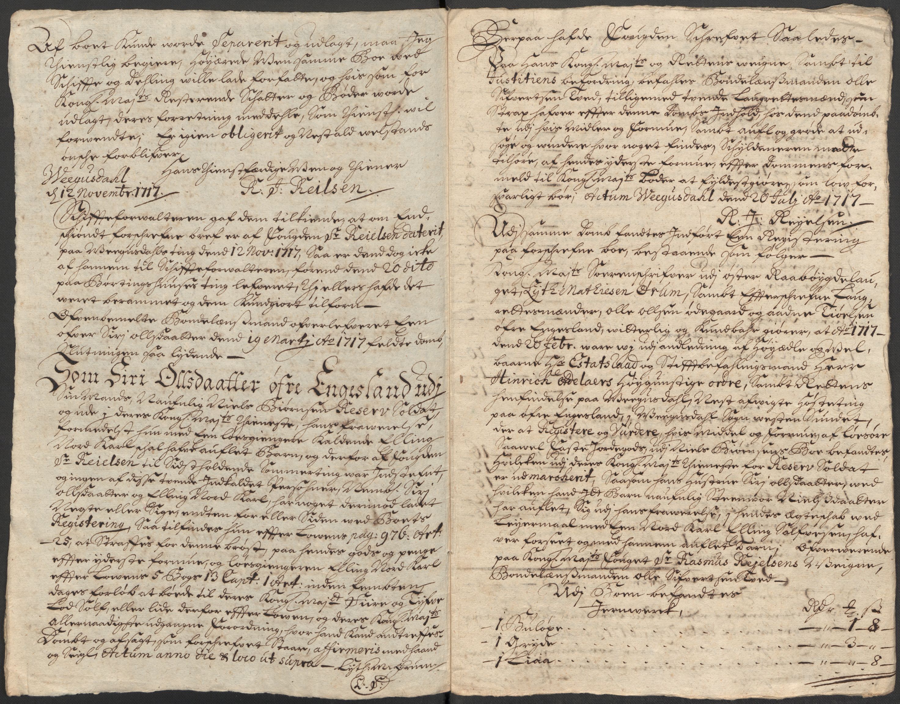 Rentekammeret inntil 1814, Reviderte regnskaper, Fogderegnskap, AV/RA-EA-4092/R40/L2453: Fogderegnskap Råbyggelag, 1718-1719, p. 253