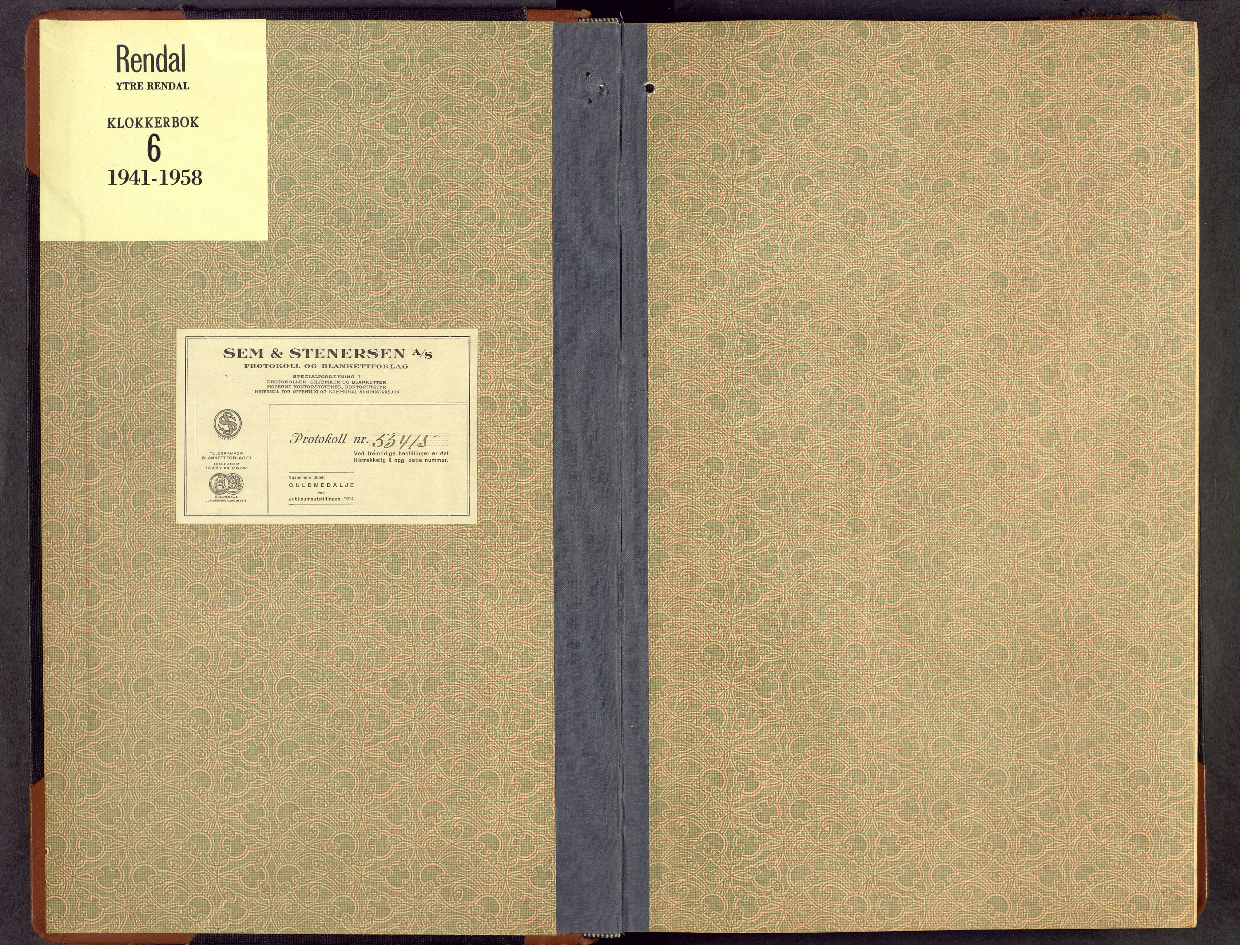 Rendalen prestekontor, AV/SAH-PREST-054/H/Ha/Hab/L0006: Parish register (copy) no. 6, 1941-1958