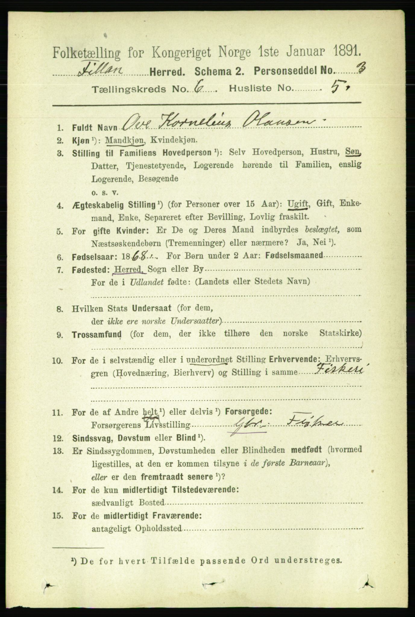 RA, 1891 census for 1616 Fillan, 1891, p. 1295