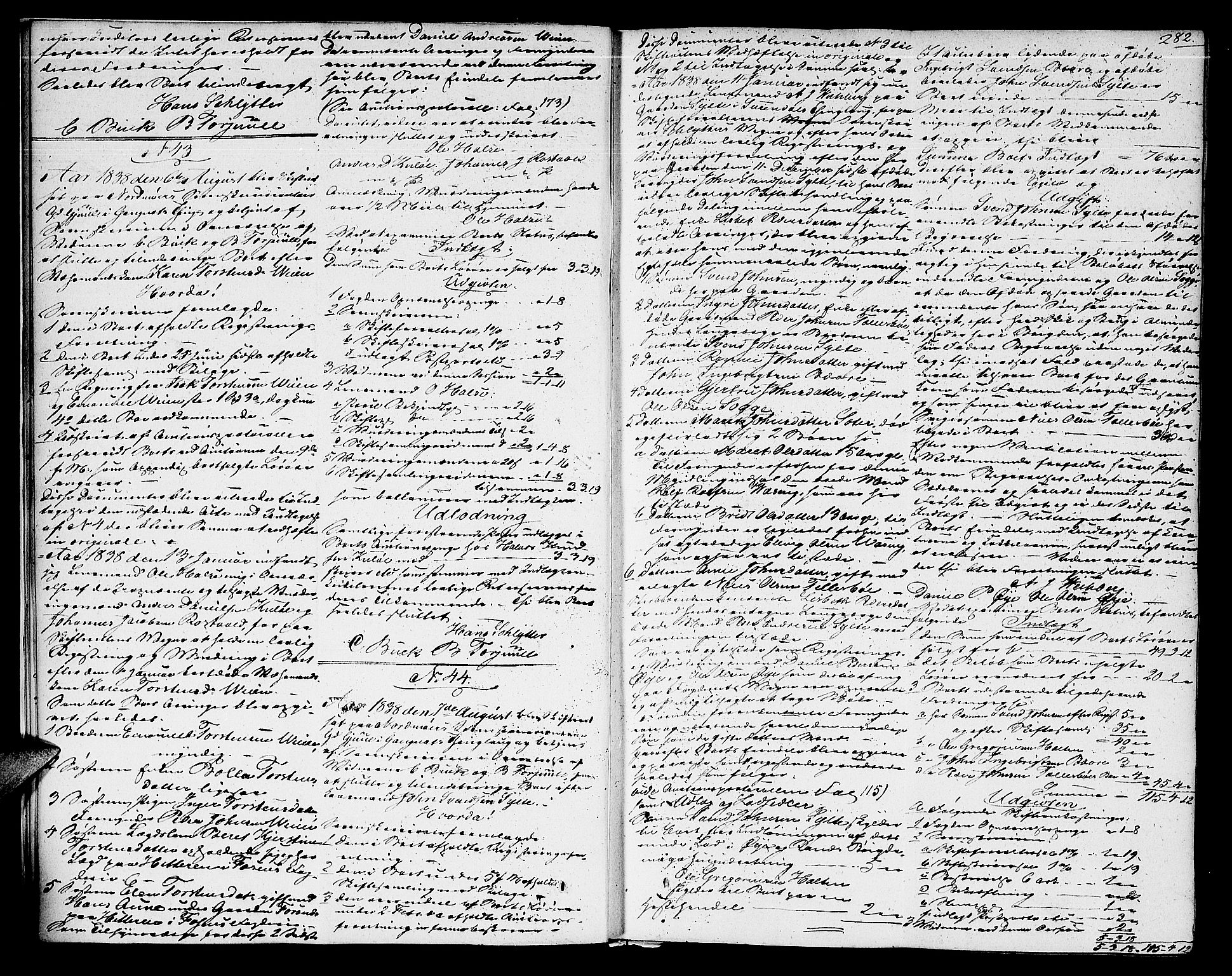 Nordmøre sorenskriveri, AV/SAT-A-4132/1/3/3A/L0030: Skifteprotokoll nr. 27b, 1838-1841, p. 281b-282a
