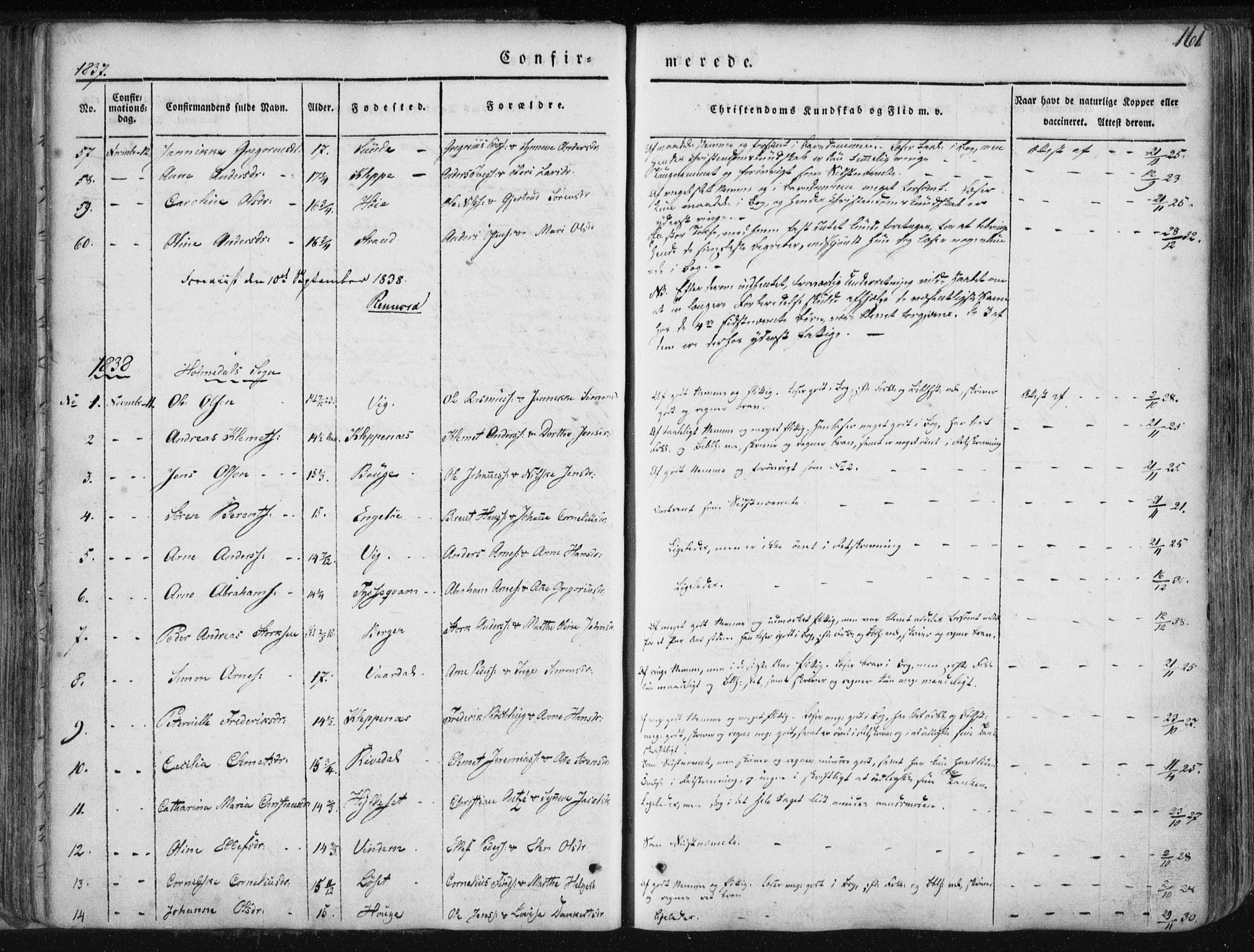 Fjaler sokneprestembete, AV/SAB-A-79801/H/Haa/Haaa/L0006: Parish register (official) no. A 6, 1835-1884, p. 161