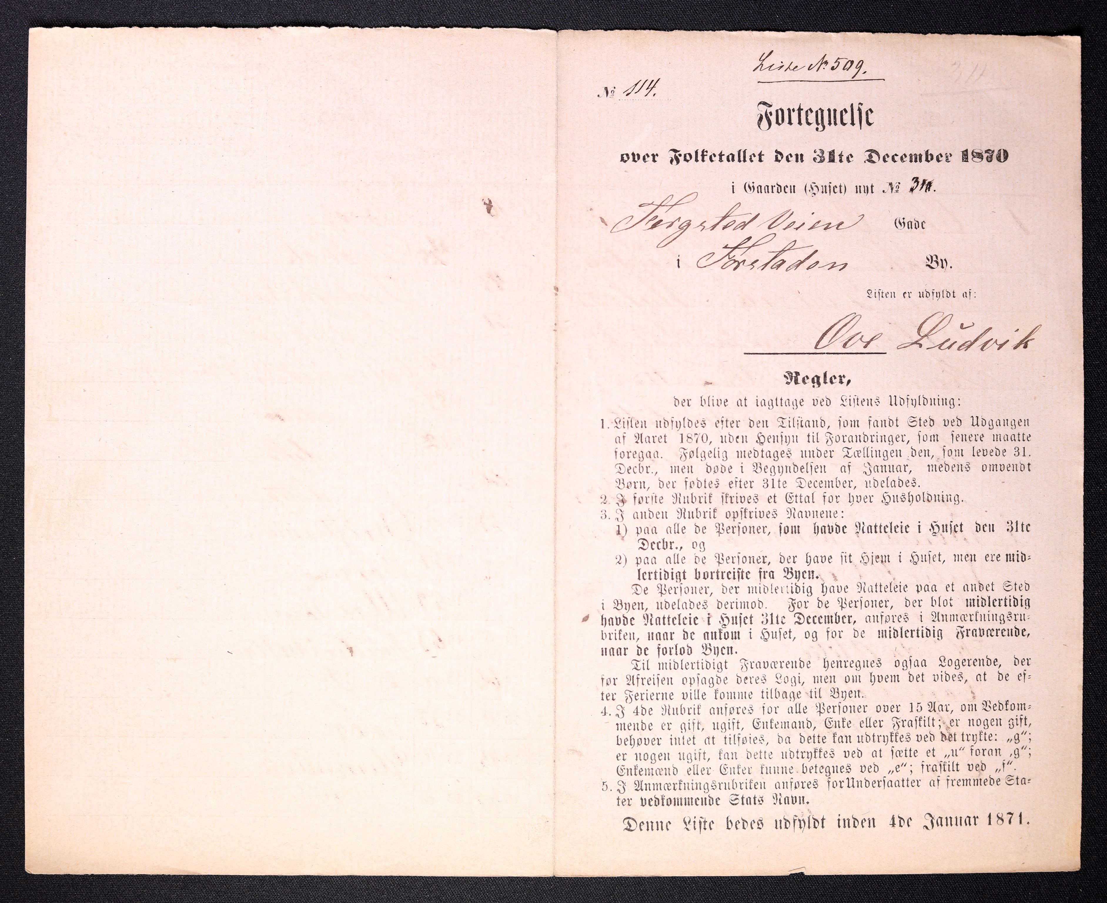 RA, 1870 census for 0103 Fredrikstad, 1870, p. 1011