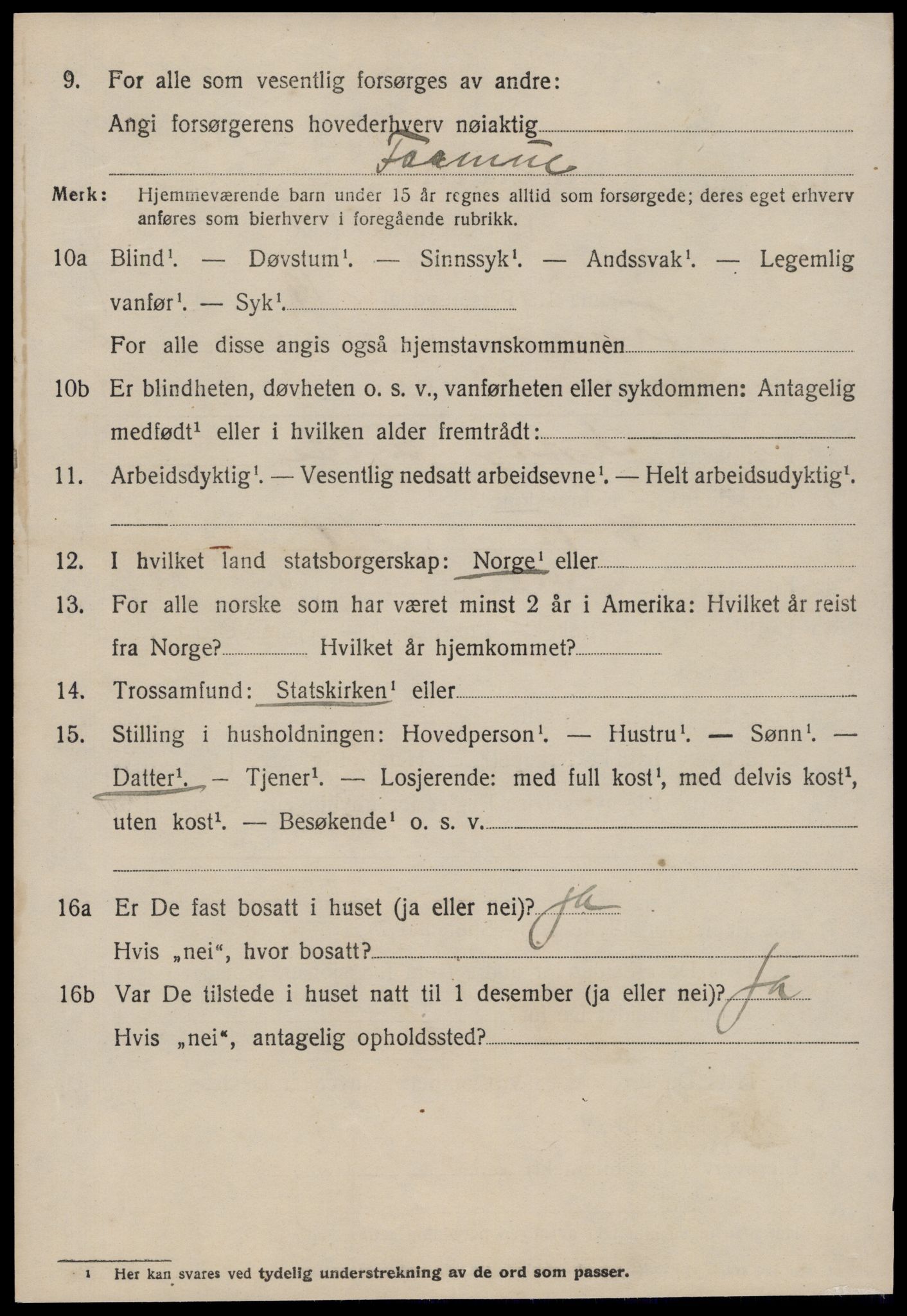 SAT, 1920 census for Fræna, 1920, p. 5358