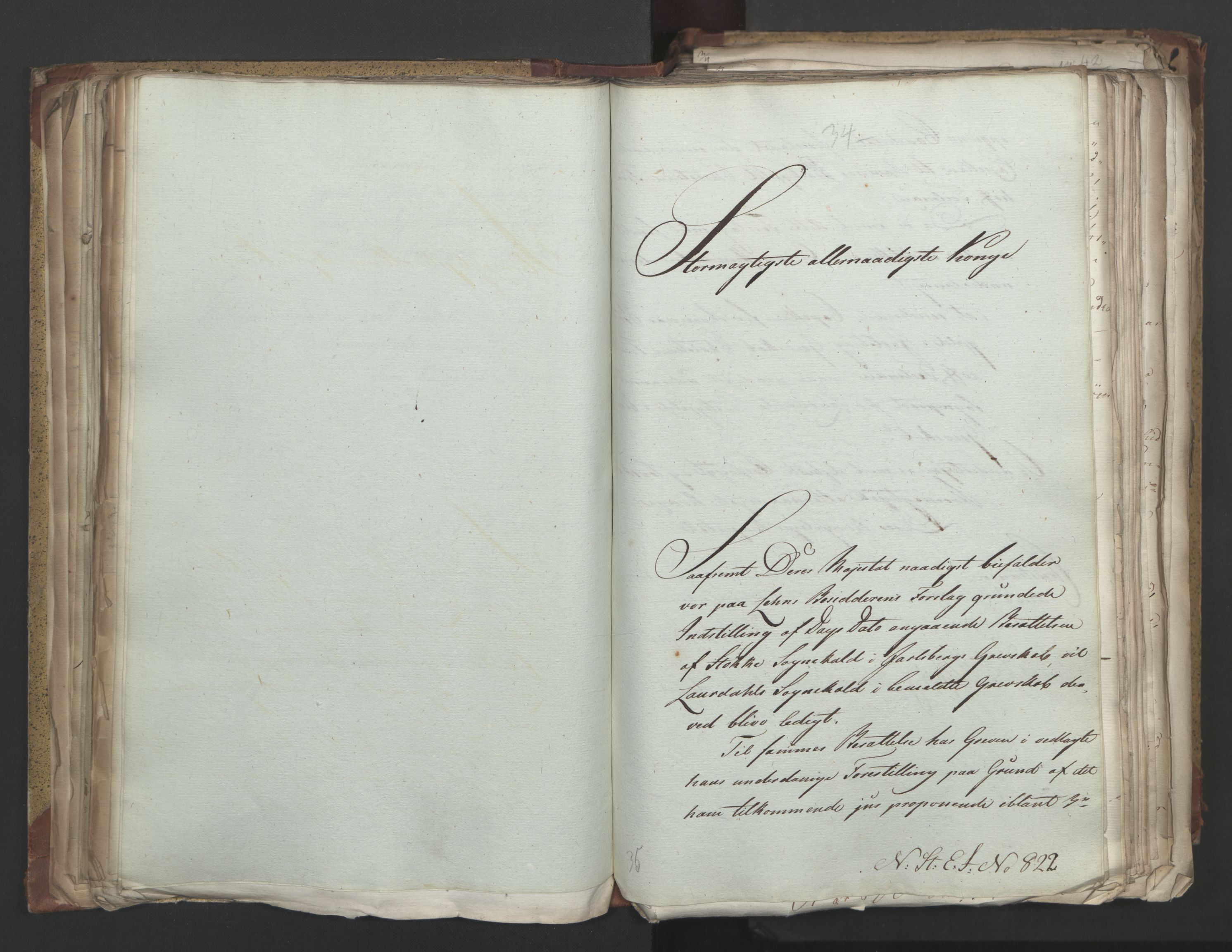 Statsrådsavdelingen i Stockholm, AV/RA-S-1003/D/Da/L0004: Regjeringsinnstillinger nr. 788-999, 1815, p. 94