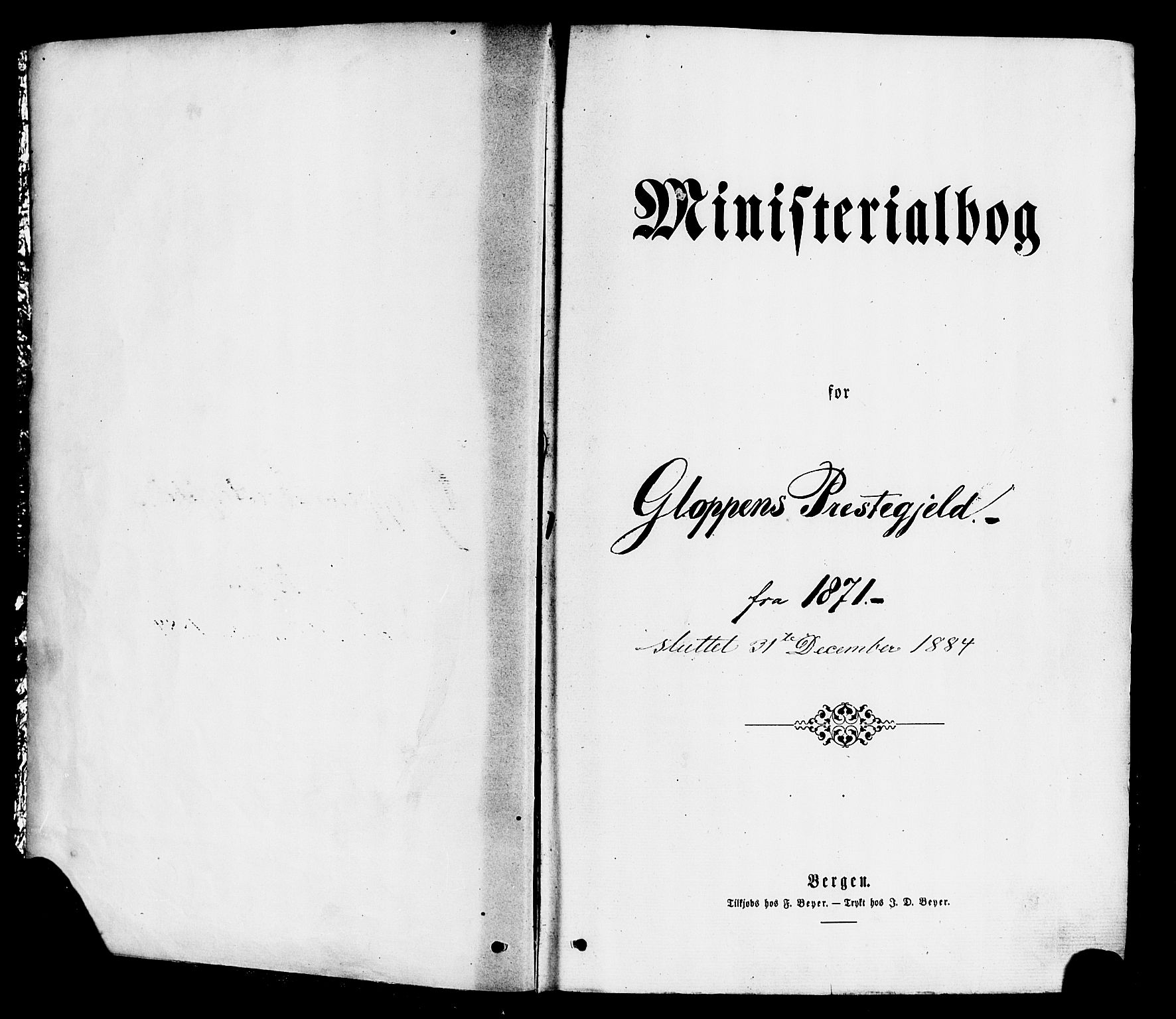 Gloppen sokneprestembete, SAB/A-80101/H/Haa/Haaa/L0010: Parish register (official) no. A 10, 1871-1884