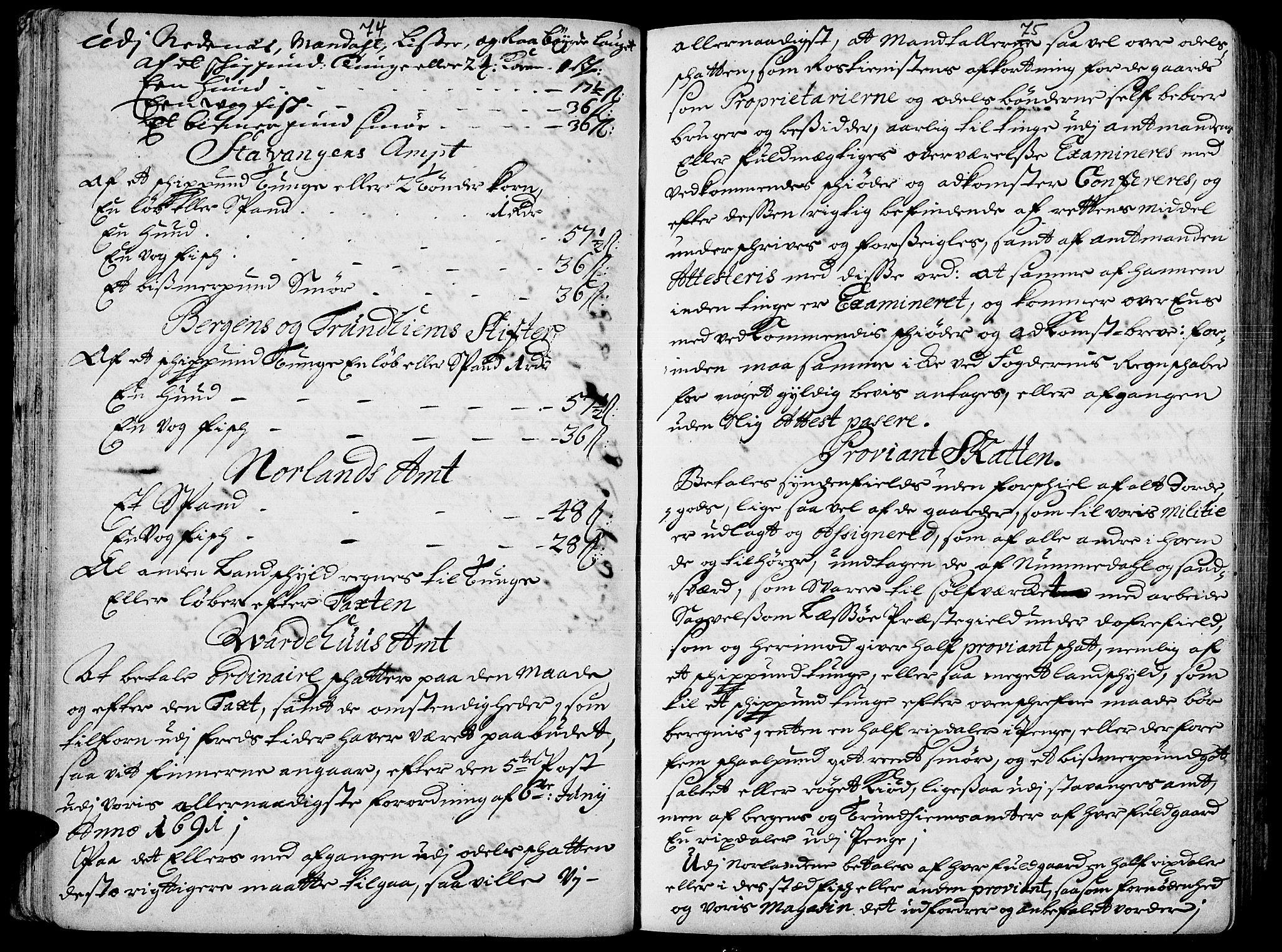 Hof prestekontor, AV/SAH-PREST-038/H/Ha/Haa/L0002: Parish register (official) no. 2, 1720-1749, p. 74-75