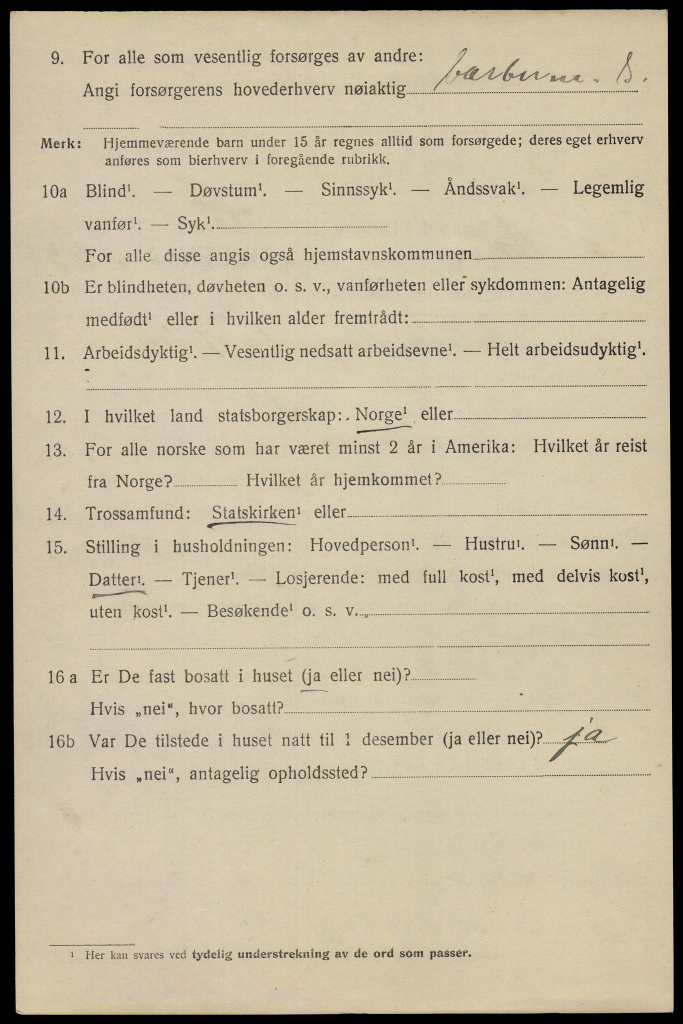 SAO, 1920 census for Aker, 1920, p. 125927