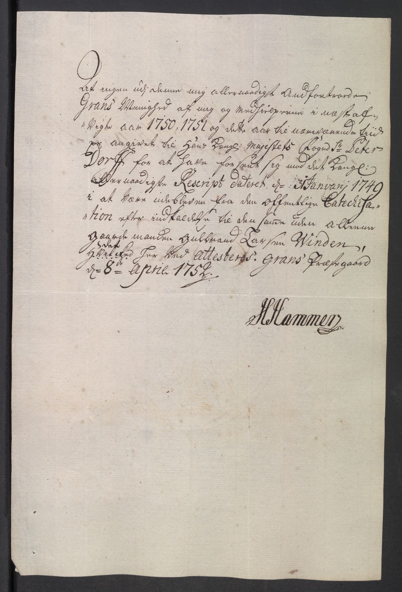 Rentekammeret inntil 1814, Reviderte regnskaper, Fogderegnskap, RA/EA-4092/R18/L1348: Fogderegnskap Hadeland, Toten og Valdres, 1750-1751, p. 474