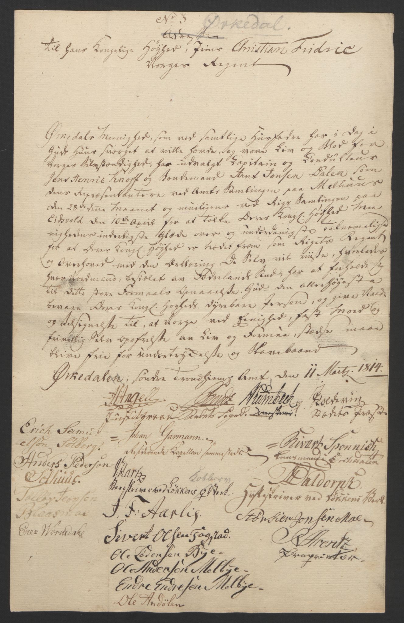 Statsrådssekretariatet, RA/S-1001/D/Db/L0008: Fullmakter for Eidsvollsrepresentantene i 1814. , 1814, p. 448