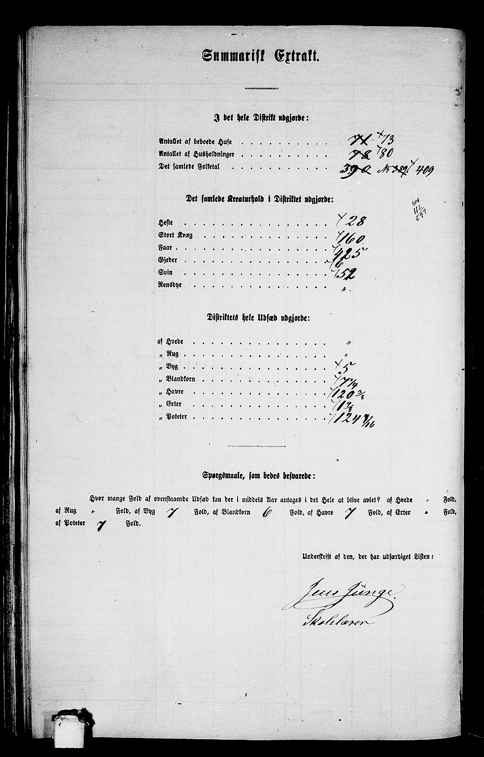 RA, 1865 census for Kvernes, 1865, p. 105