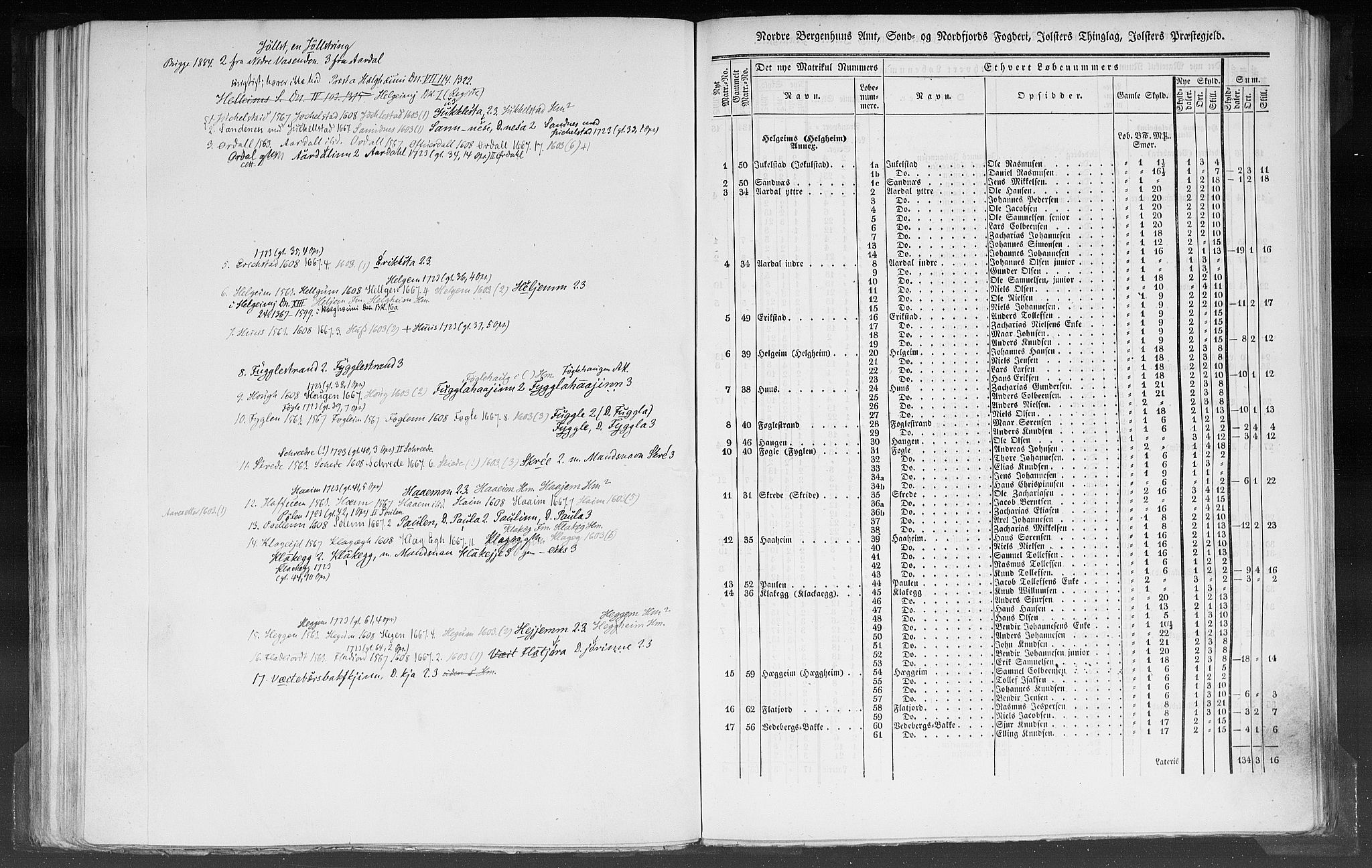 Rygh, AV/RA-PA-0034/F/Fb/L0012: Matrikkelen for 1838 - Nordre Bergenhus amt (Sogn og Fjordane fylke), 1838