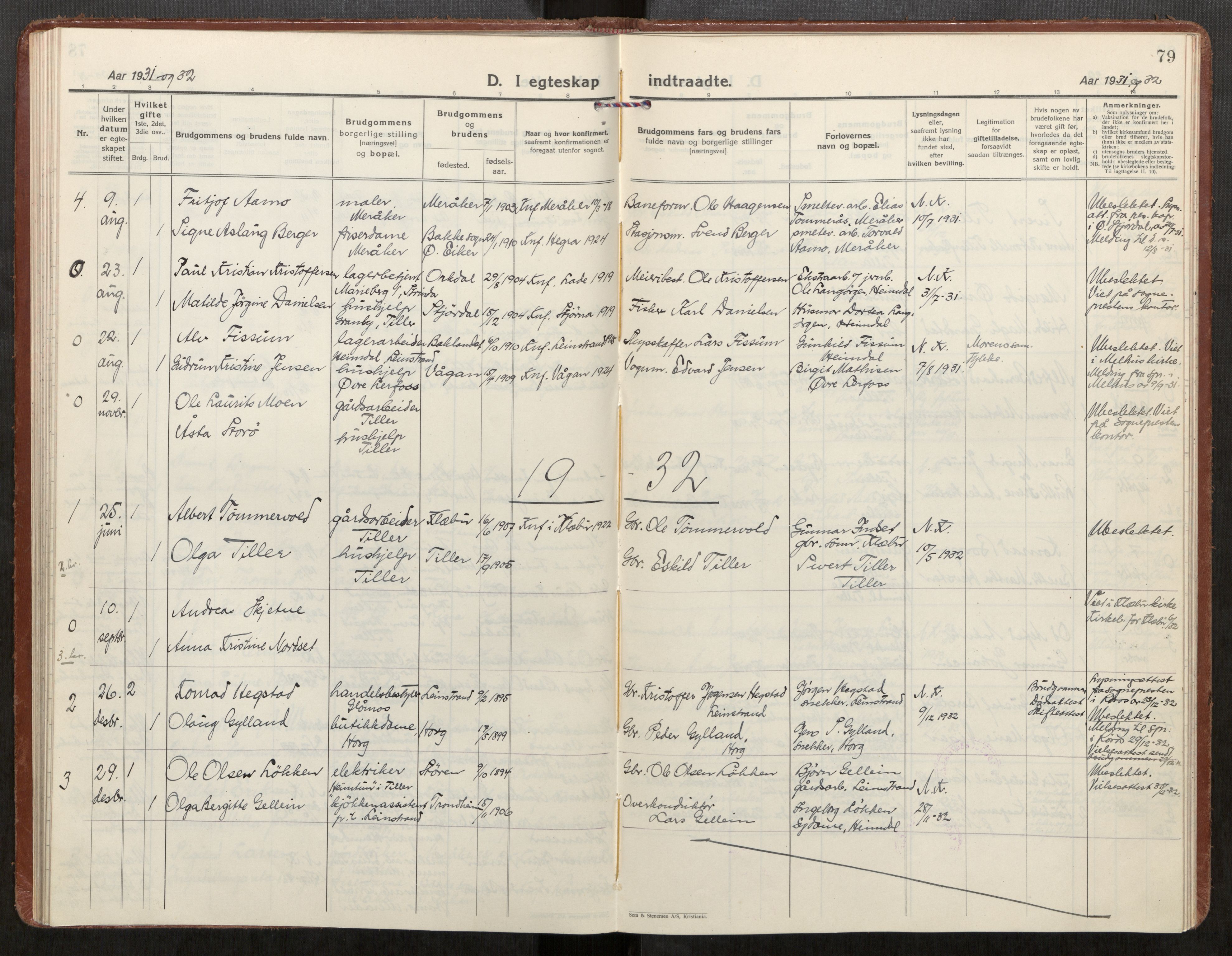 Klæbu sokneprestkontor, AV/SAT-A-1112: Parish register (official) no. 4, 1925-1943, p. 79