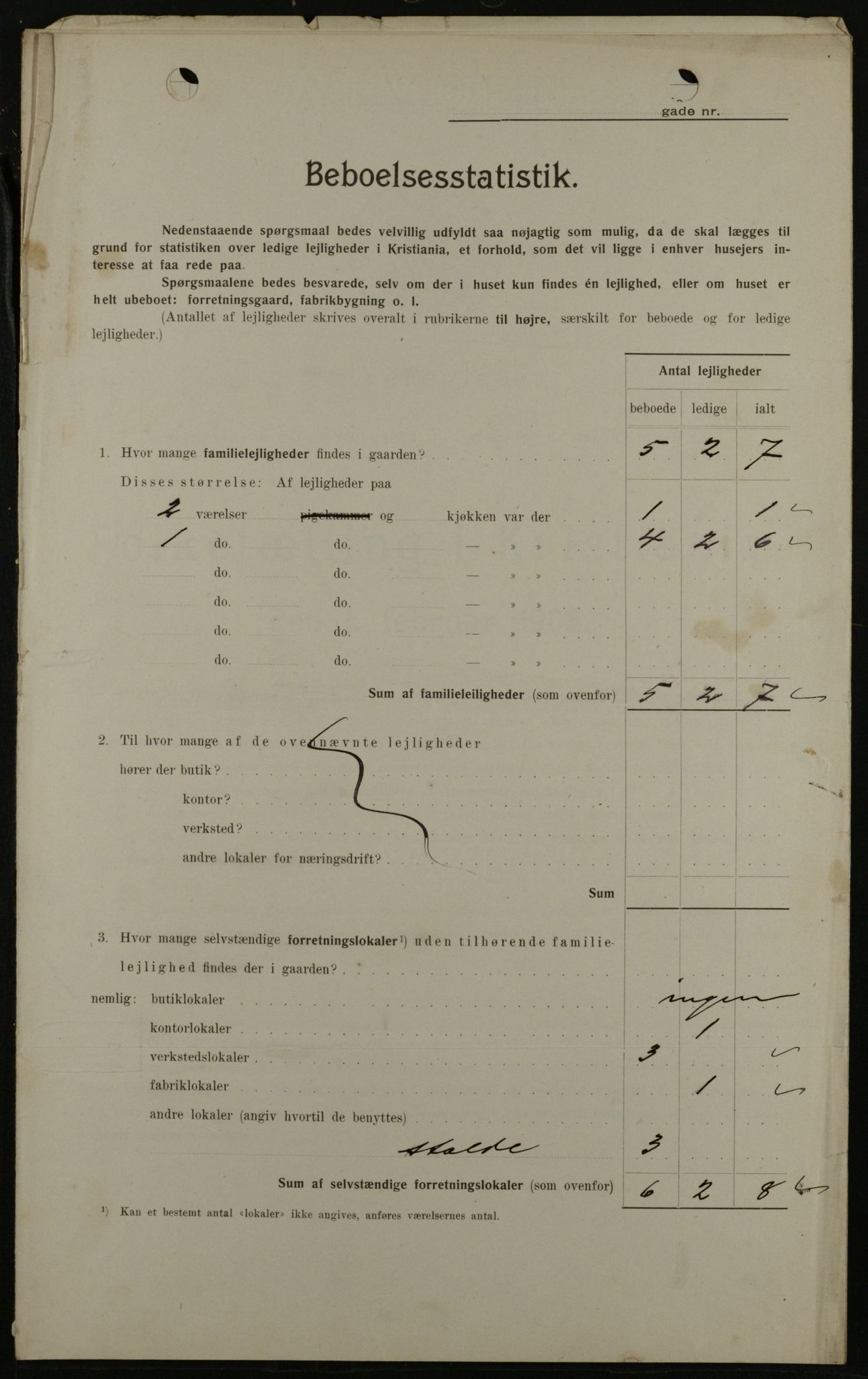 OBA, Municipal Census 1908 for Kristiania, 1908, p. 54077