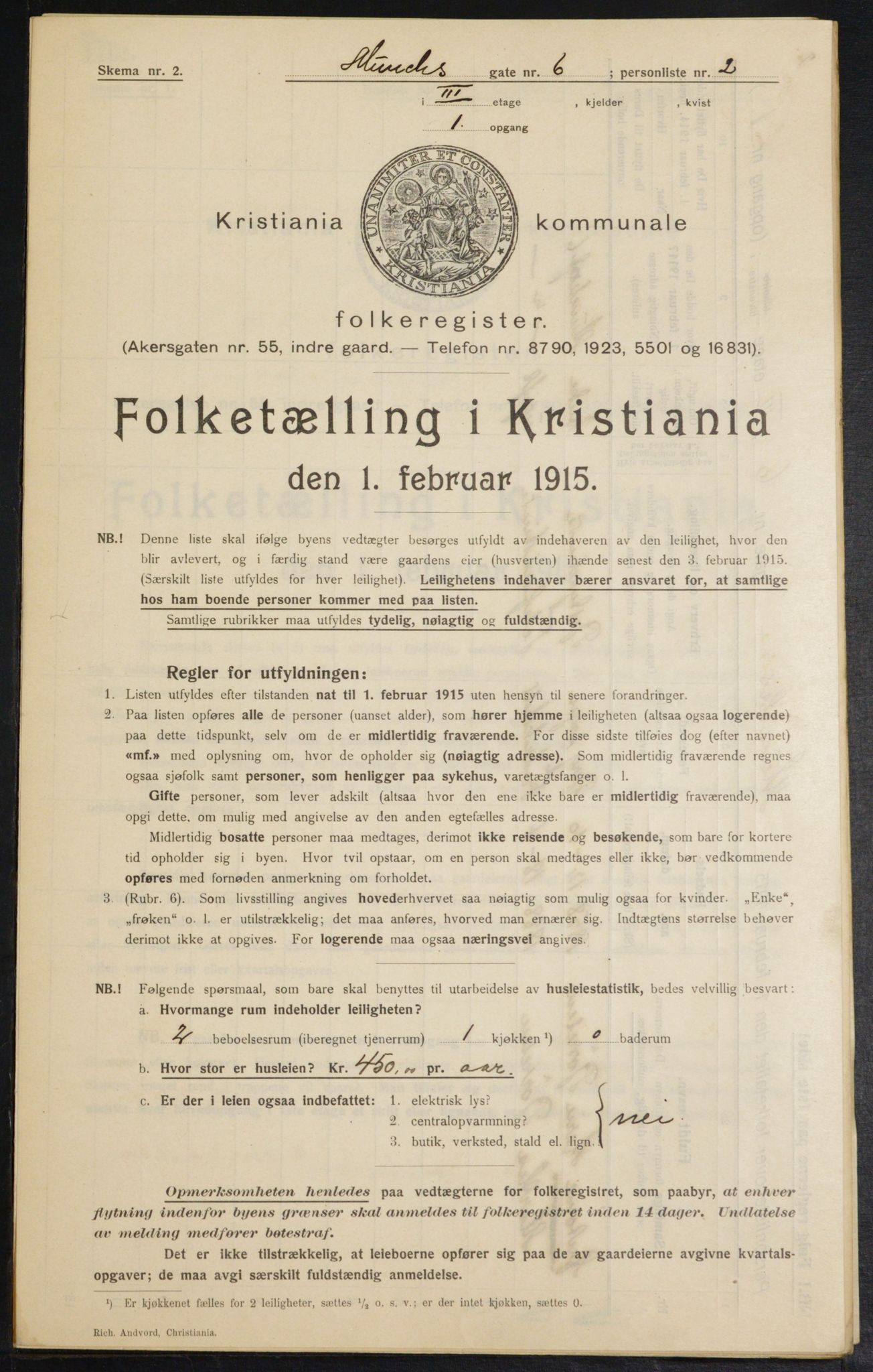 OBA, Municipal Census 1915 for Kristiania, 1915, p. 66089