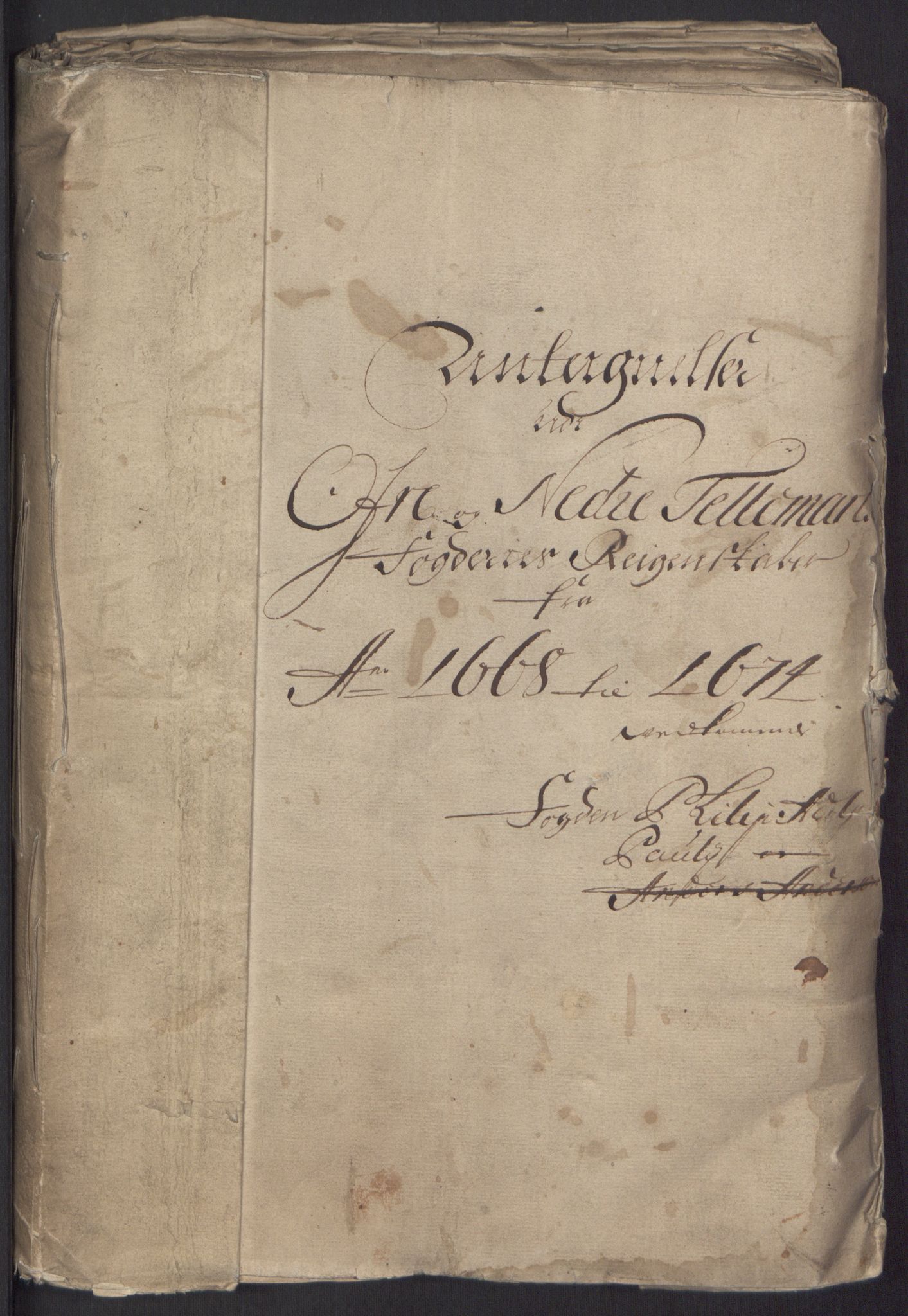Rentekammeret inntil 1814, Reviderte regnskaper, Fogderegnskap, RA/EA-4092/R35/L2062: Fogderegnskap Øvre og Nedre Telemark, 1674, p. 3