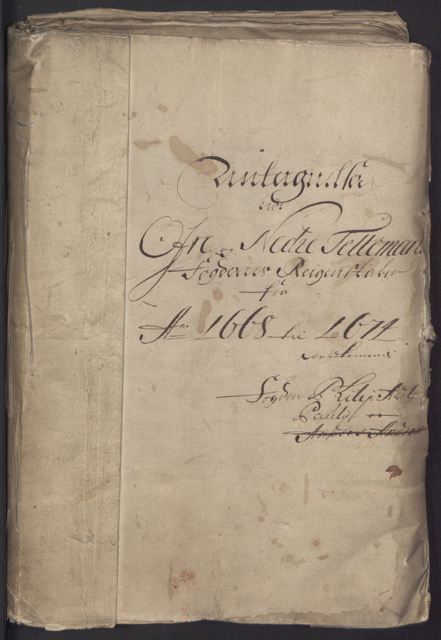 Rentekammeret inntil 1814, Reviderte regnskaper, Fogderegnskap, AV/RA-EA-4092/R35/L2062: Fogderegnskap Øvre og Nedre Telemark, 1674, p. 3