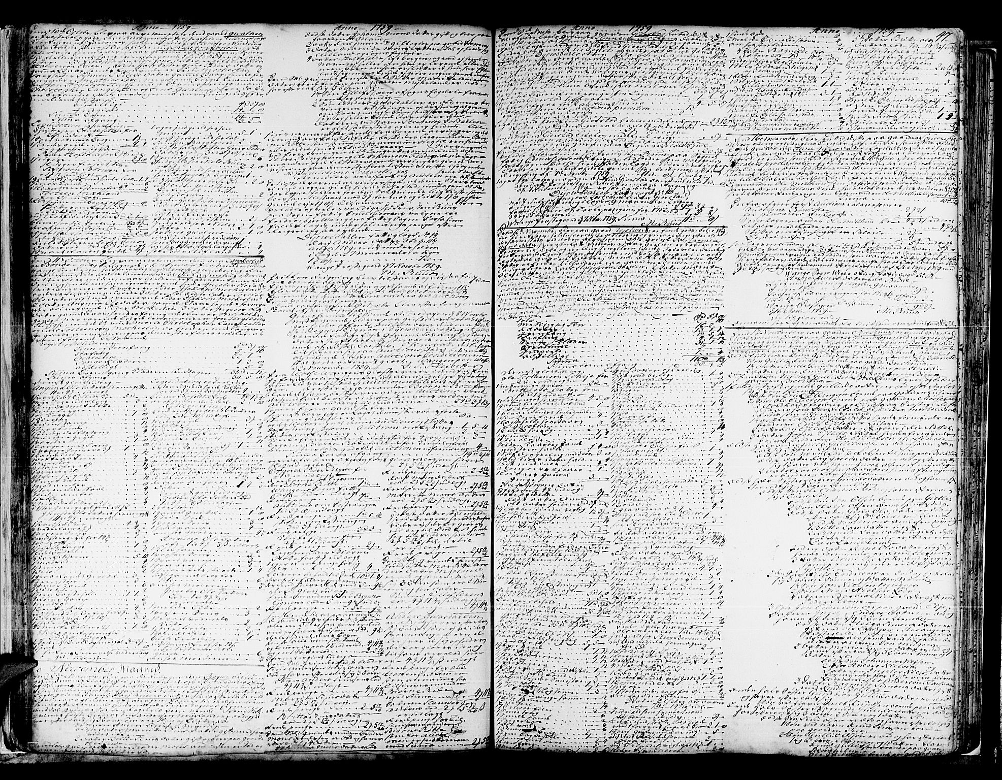 Hardanger og Voss sorenskriveri, SAB/A-2501/4/4A/4Ac/L0007a: Skifterettsprotokoll for sorenskriveriet, 1757-1769, p. 46b-47a