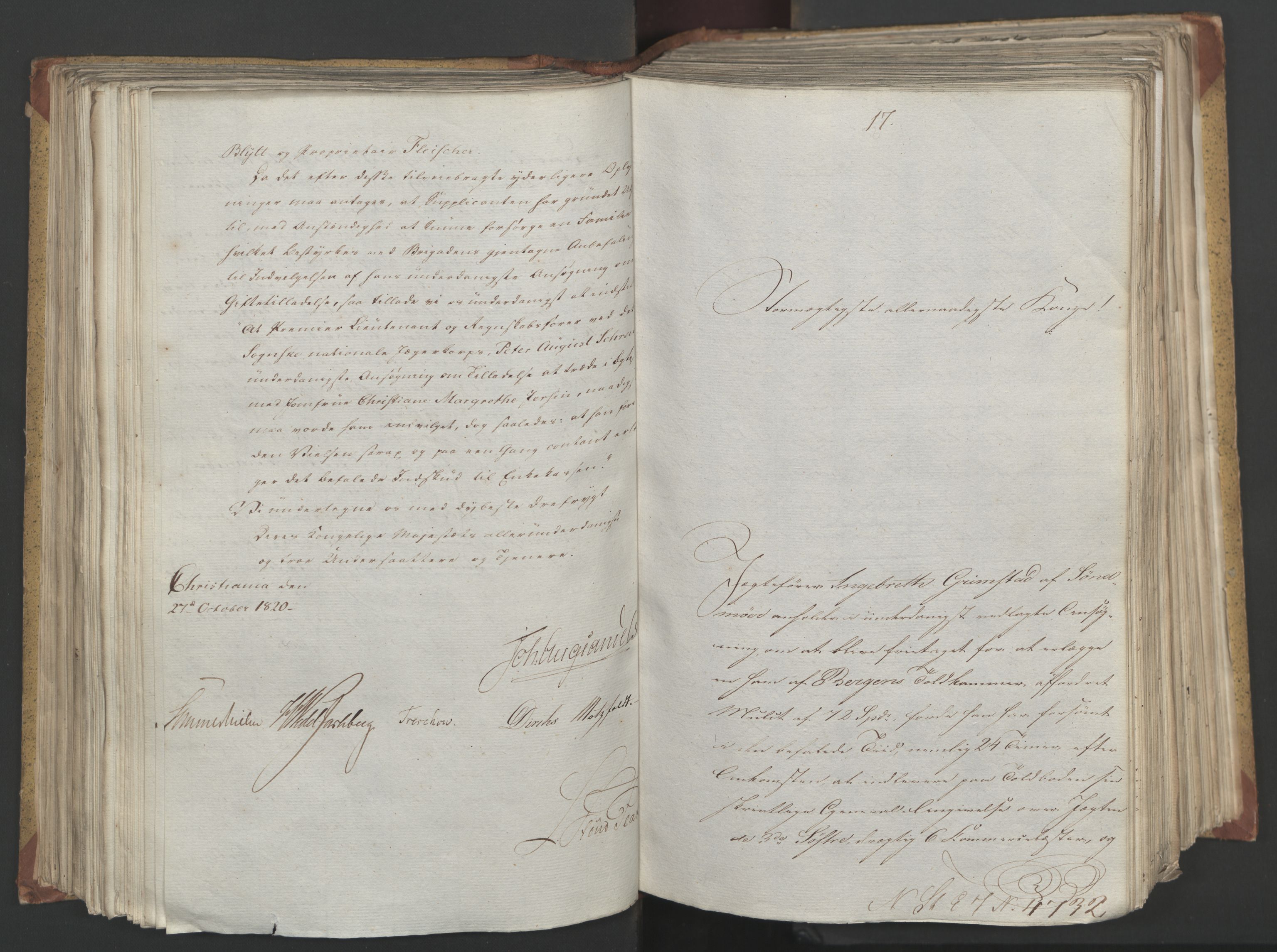 Statsrådsavdelingen i Stockholm, AV/RA-S-1003/D/Da/L0024: Regjeringsinnstillinger nr. 4663-4873, 1820, p. 202