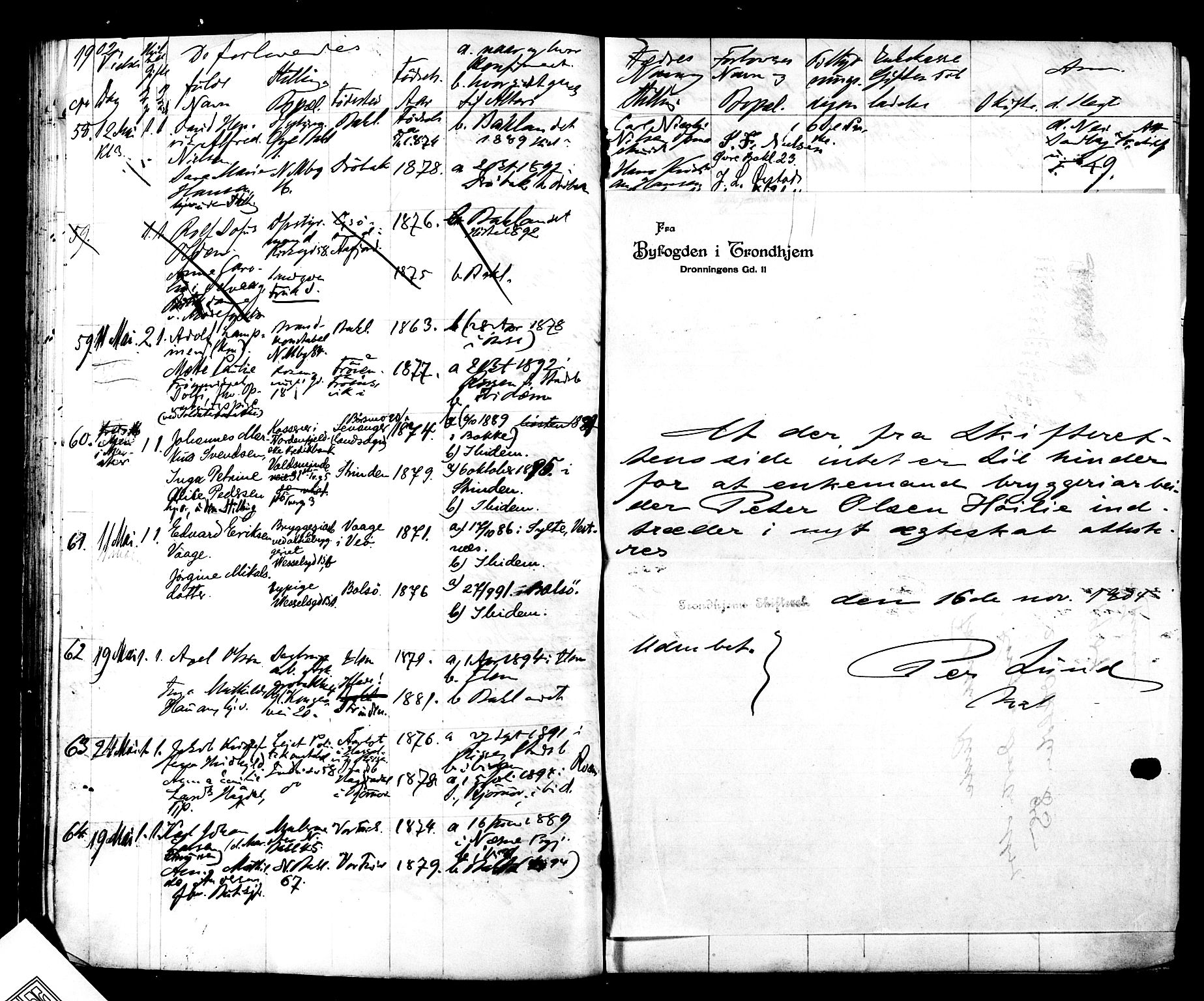 Ministerialprotokoller, klokkerbøker og fødselsregistre - Sør-Trøndelag, SAT/A-1456/604/L0192: Parish register (official) no. 604A13, 1901-1906